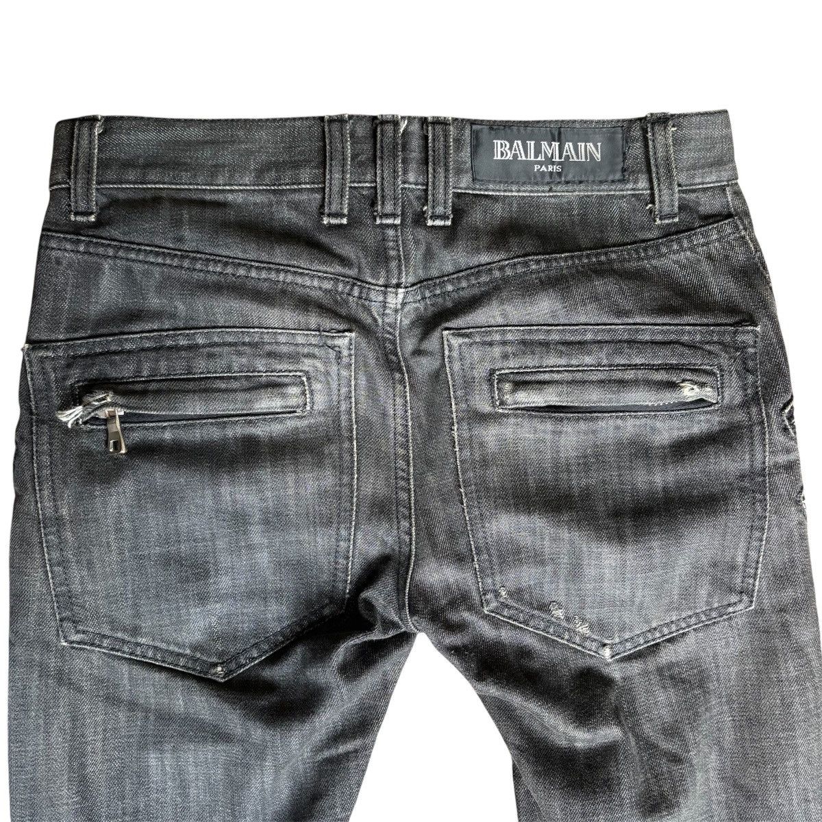 Balmain 12ss Decarnin 4 zip デニム Balmain Decarnin 4 Zip Denim Bikers | Grailed