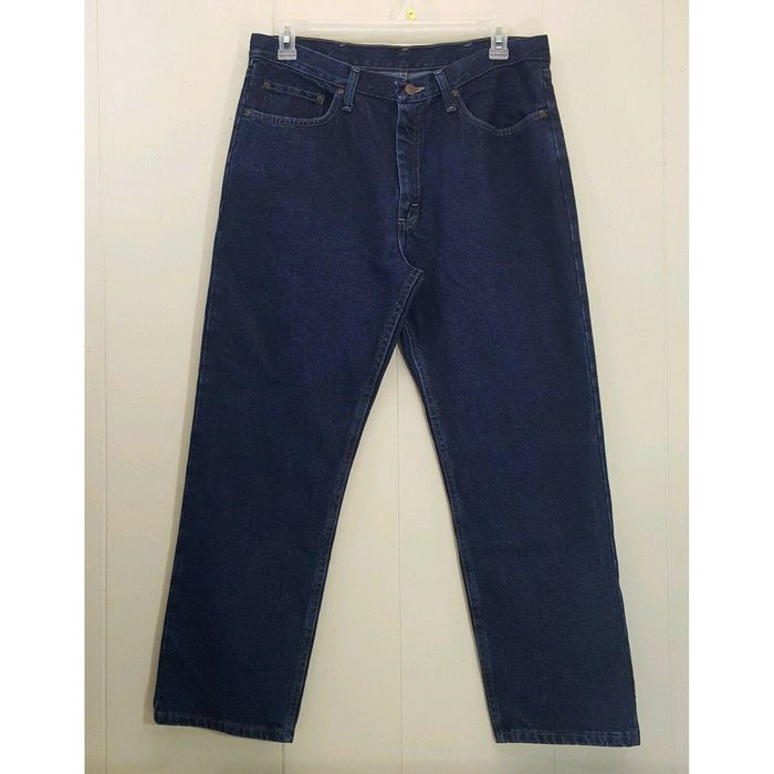 Wrangler Wrangler 36x29 Blue Jeans Pants Denim Regular Fit New Dark W Grailed 4635