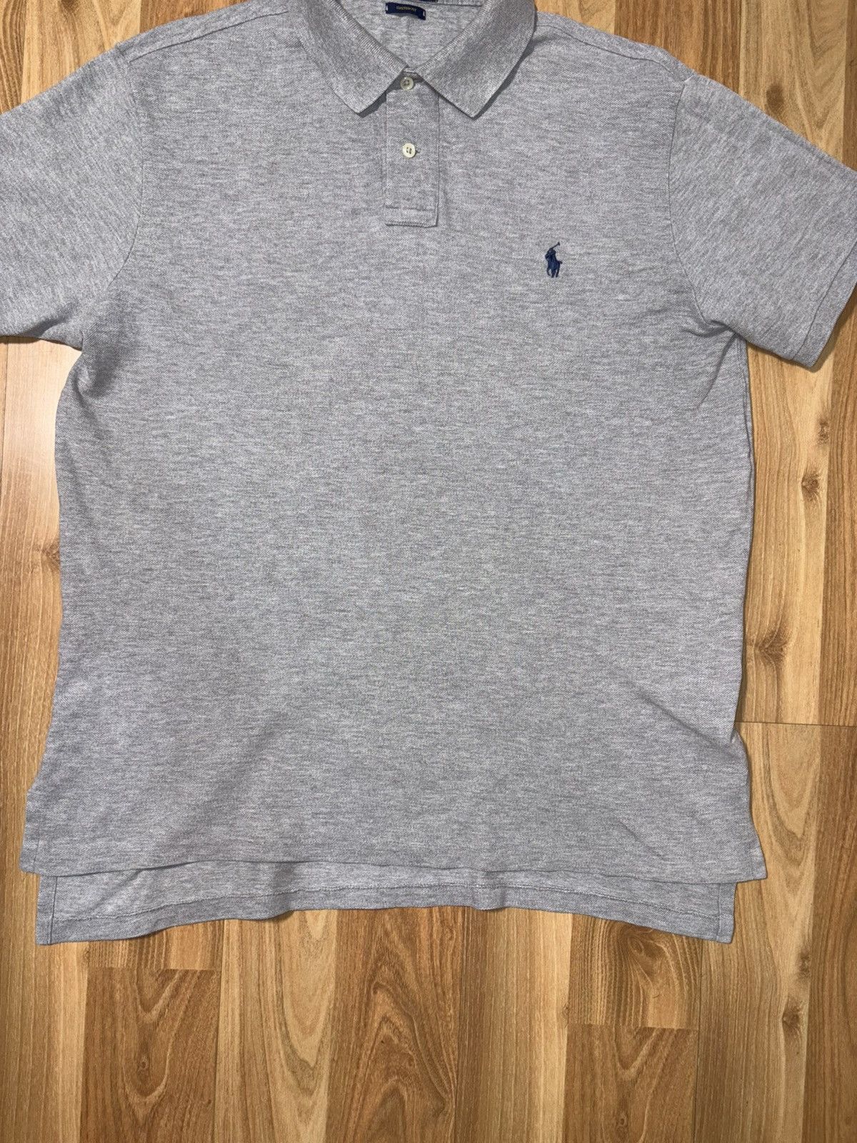 Polo Ralph Lauren Vintage Style Polo Ralph Lauren Grey Polo Shirt Custom Fit Size US L / EU 52-54 / 3 - 4 Thumbnail