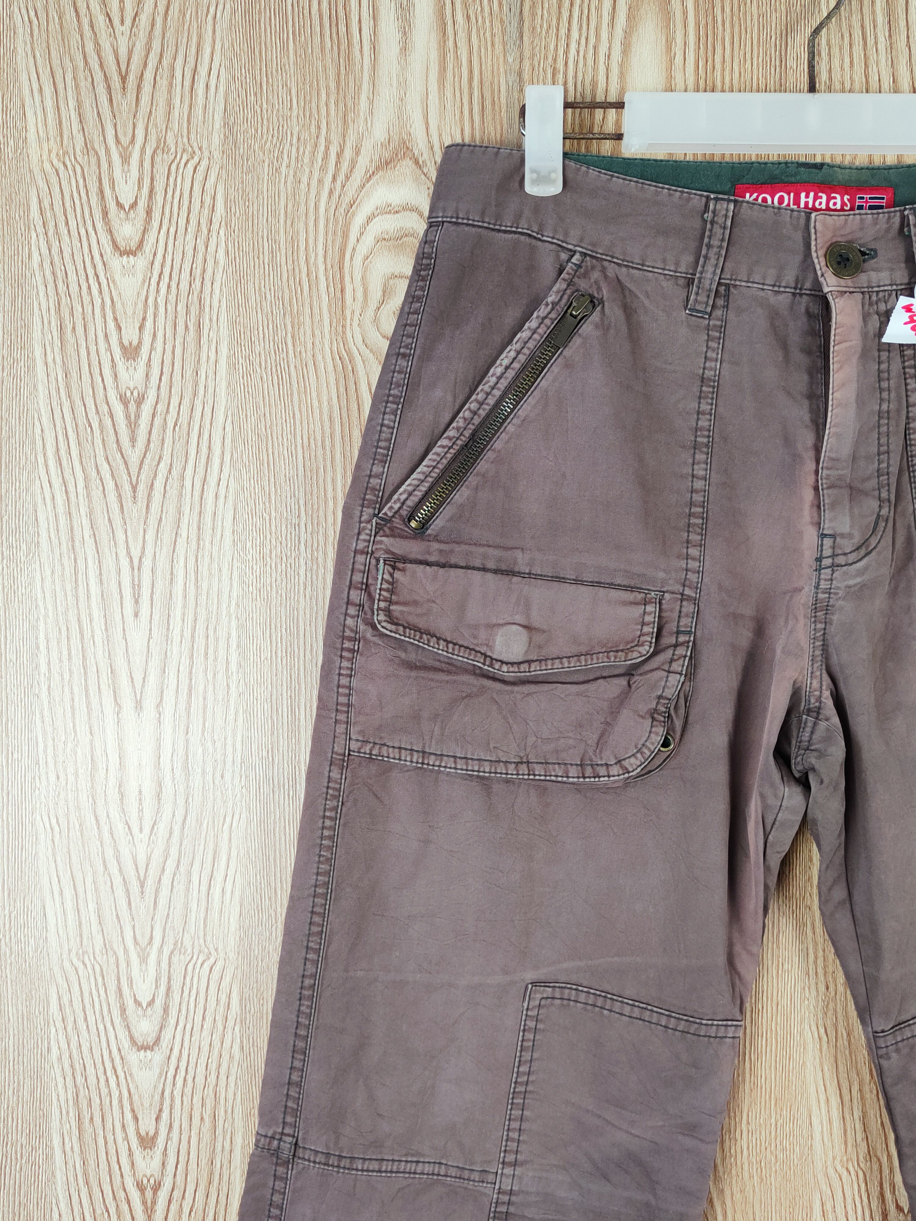 Japanese Brand Koolhaas Dark Brown Faded Multipocket Casual Pants #W460 Size US 31 - 3 Thumbnail