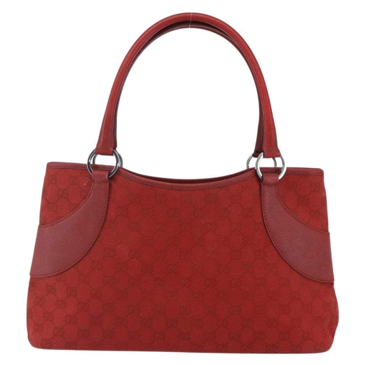 Gucci Gucci Vintage Ring Tote GG Canvas with Leather Size ONE SIZE - 1 Thumbnail