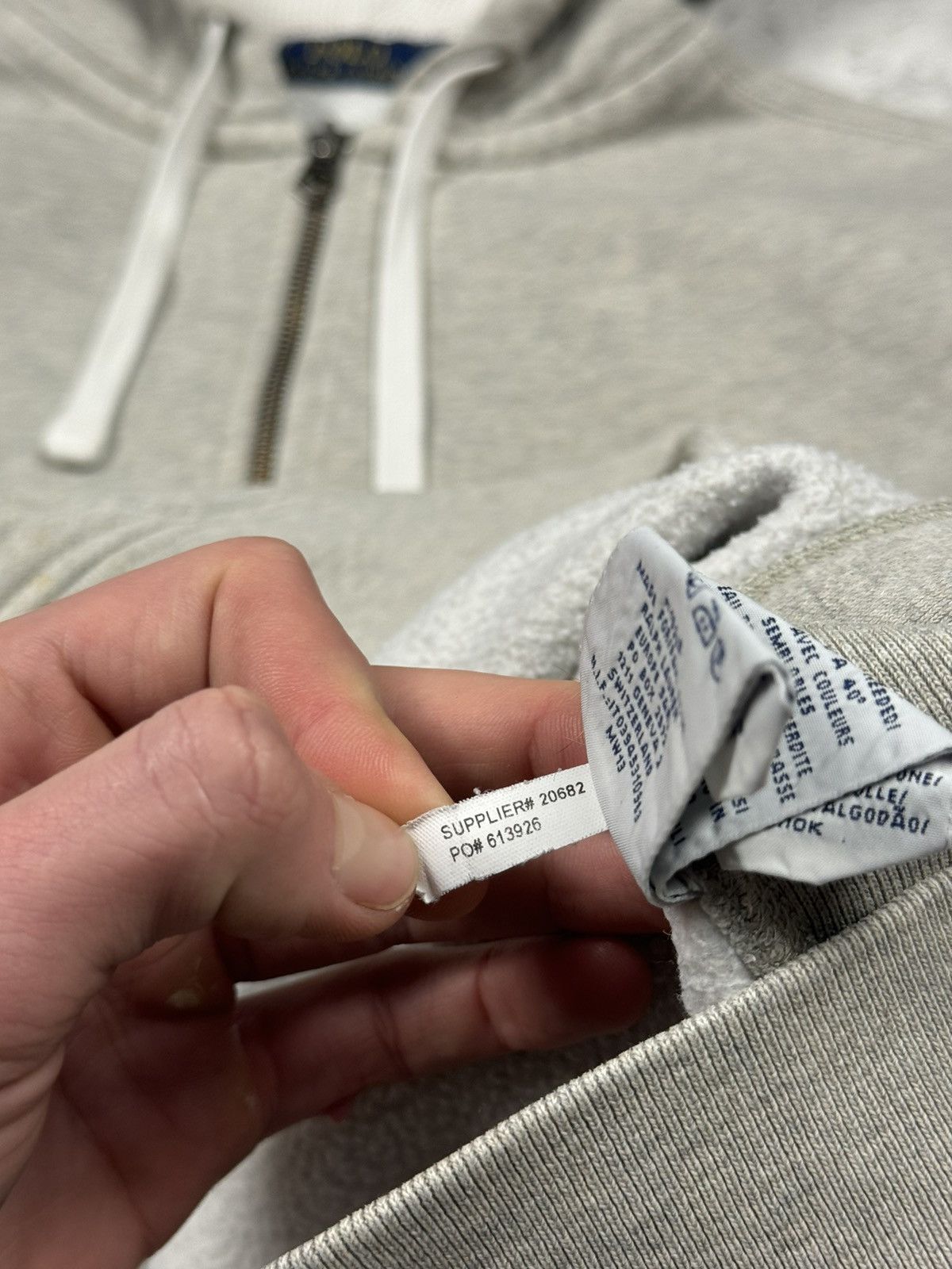 Polo Ralph Lauren Polo Ralph Lauren Y2K Gray Zip Hoodie Size L Size US L / EU 52-54 / 3 - 10 Thumbnail