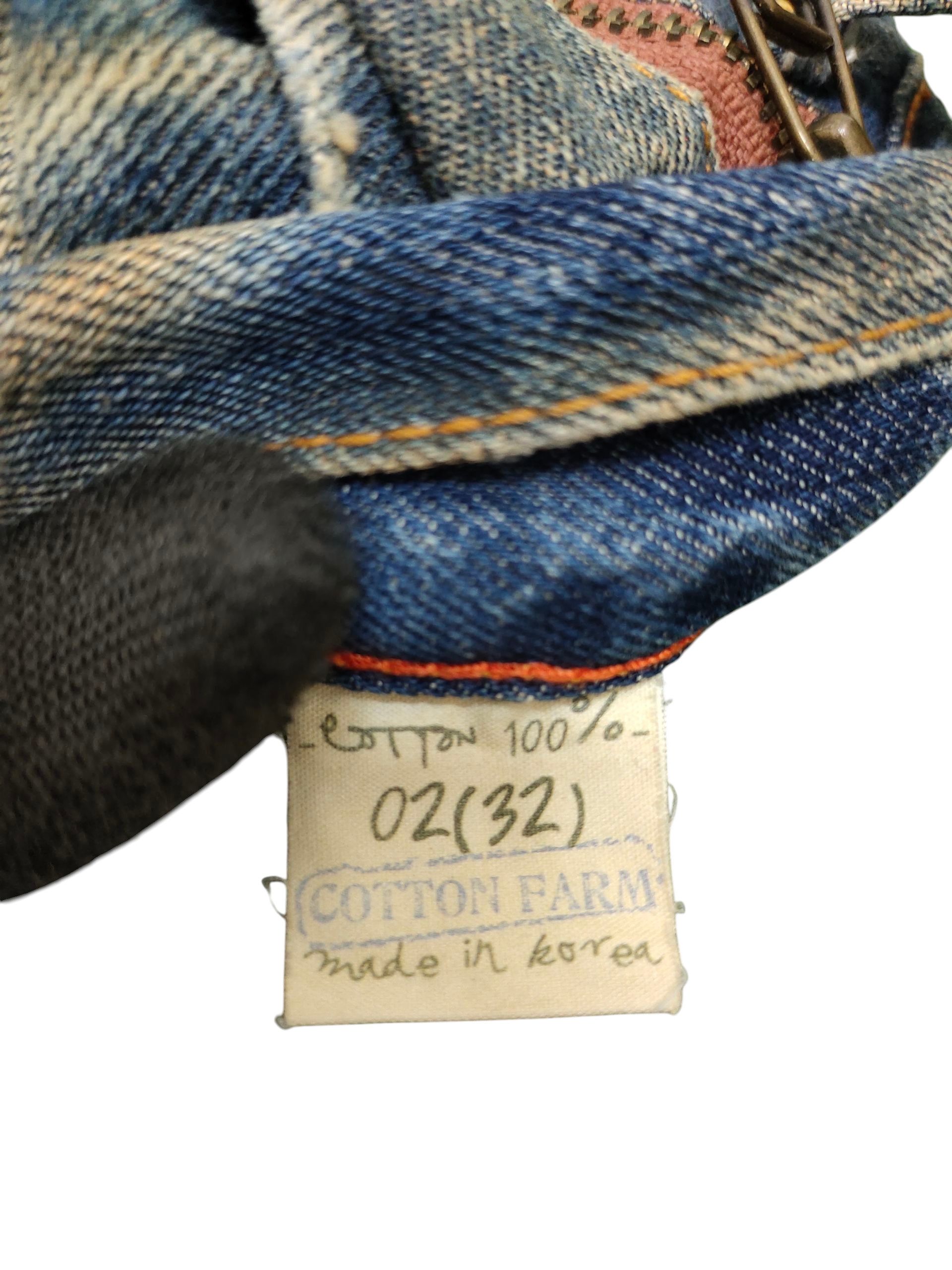 Tornado Mart Japanese Brand Cotton Farm Jeans - Clawmark Distress Rusty Size US 33 - 12 Thumbnail