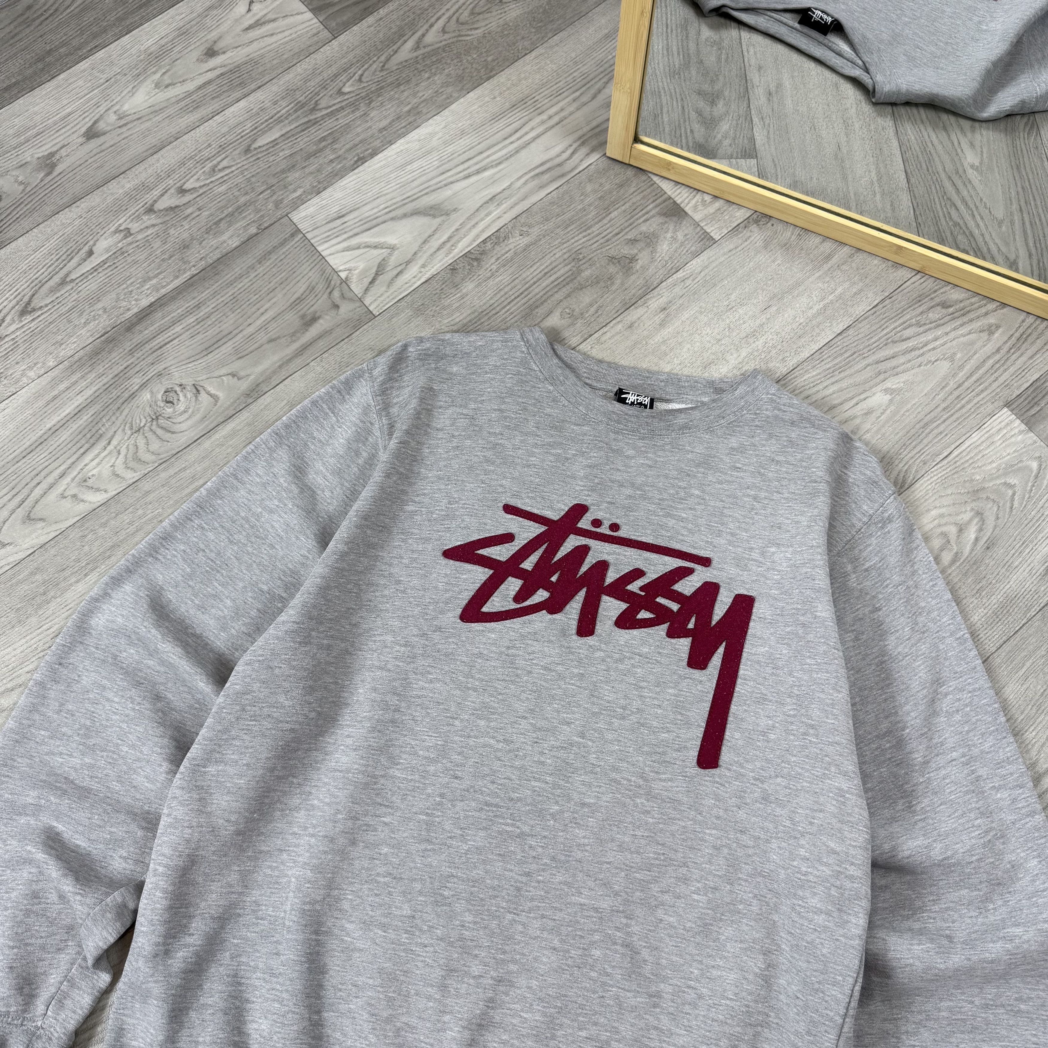 Stussy Vintage Stussy 90s Embroidered Grey Crewneck Sweatshirt Size US XL / EU 56 / 4 - 4 Thumbnail