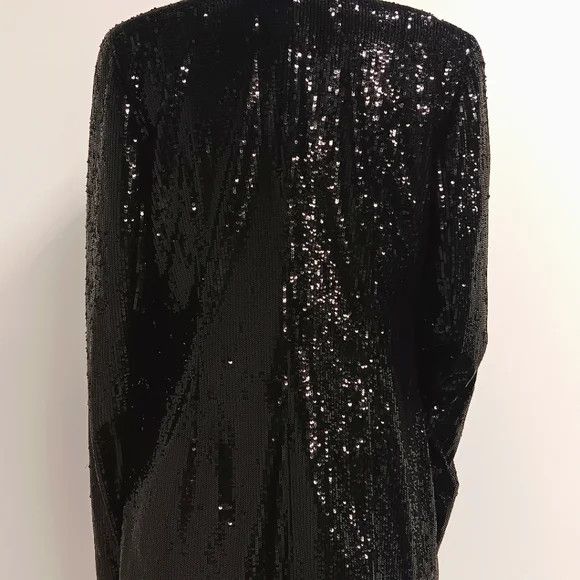 Lafayette 148 LAFAYETTE 148 NEW YORK Black Sequin Blazer - 2M (Sample) Size XS / US 0-2 / IT 36-38 - 9 Thumbnail