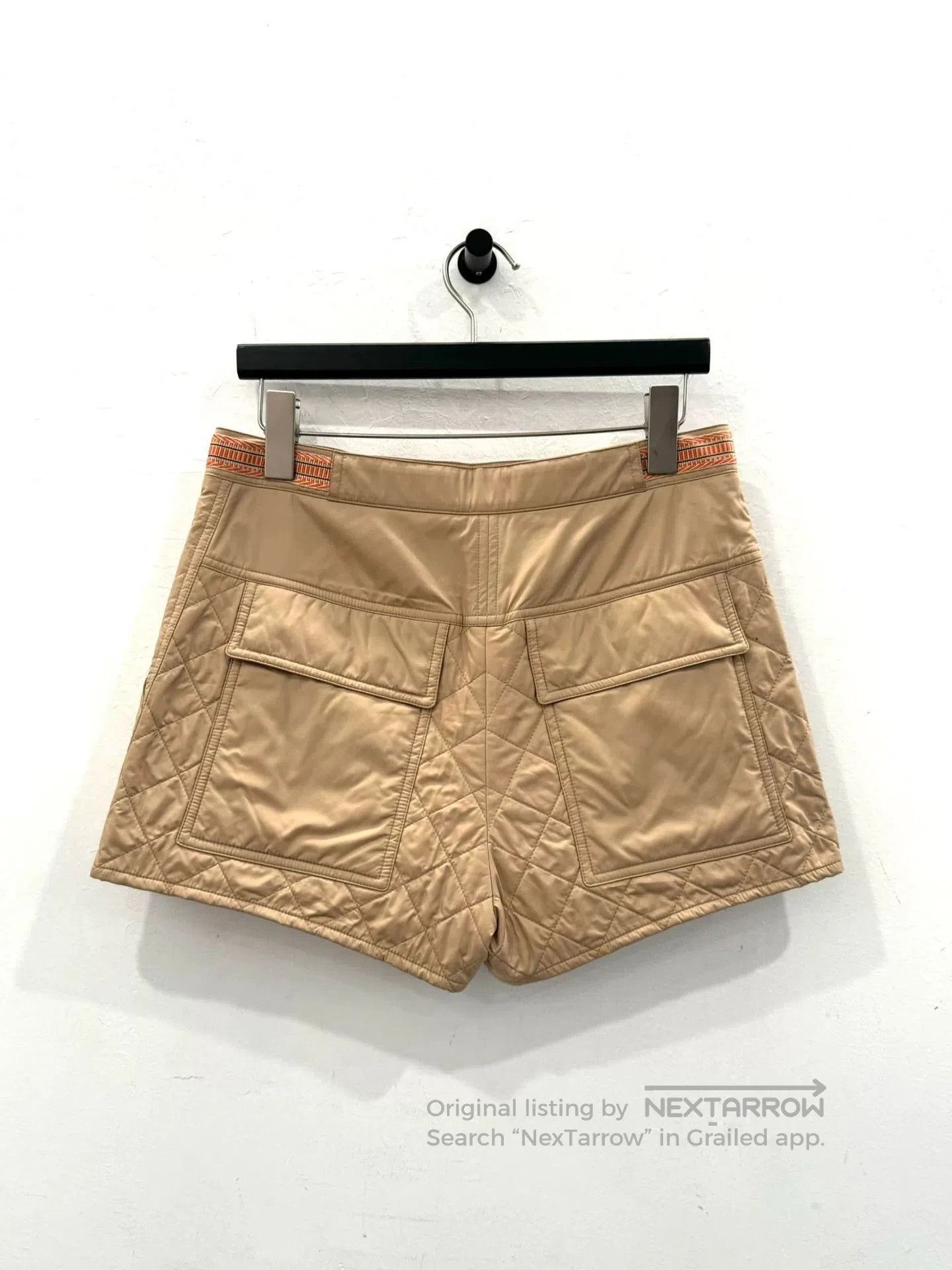 Hermes Hermes Women's Beige Down Shorts. Size 35" - 4 Thumbnail