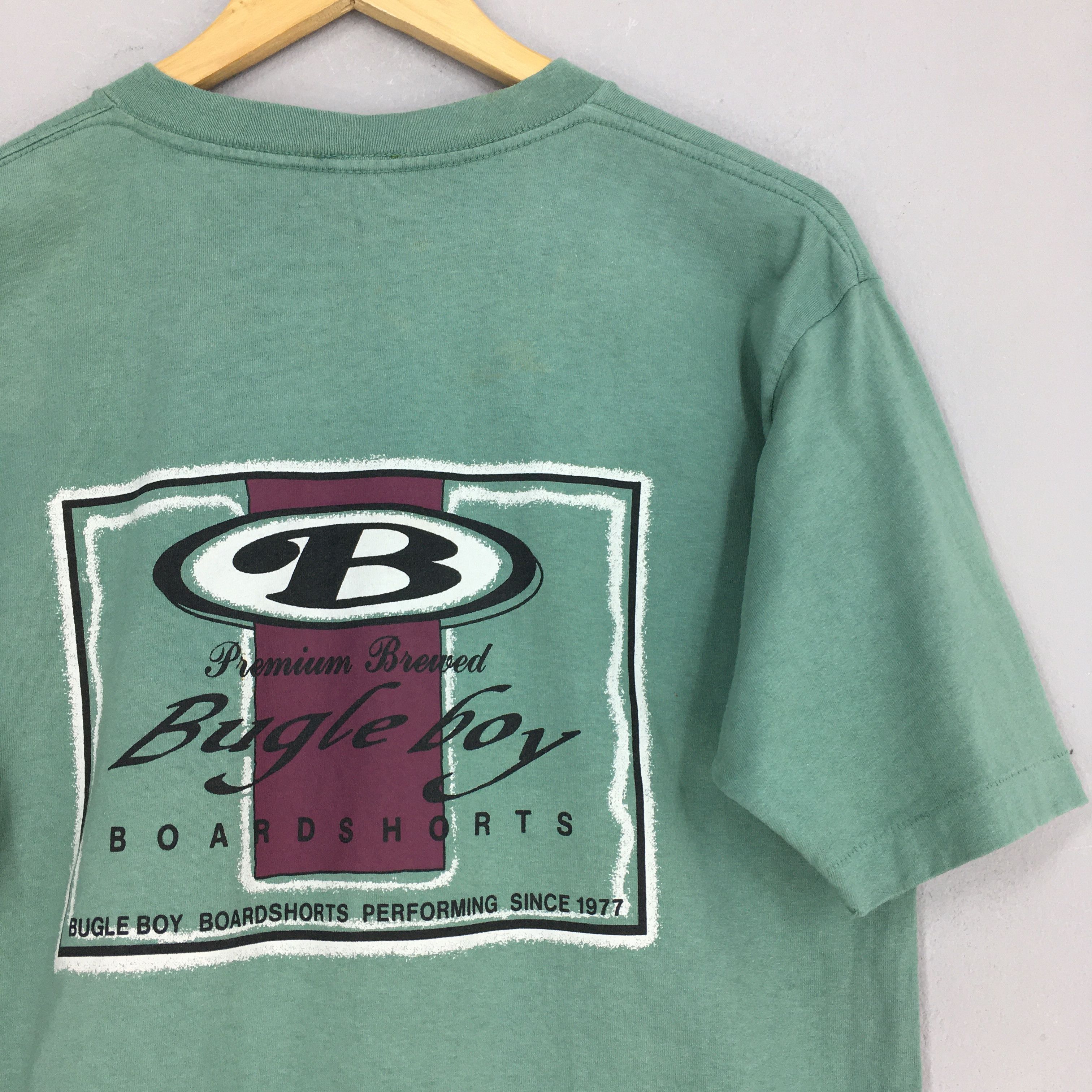 Bugle Boy × Vintage Vintage 90s Bugle Boy Boardshorts Usa Tshirt Medium Size US M / EU 48-50 / 2 - 6 Thumbnail
