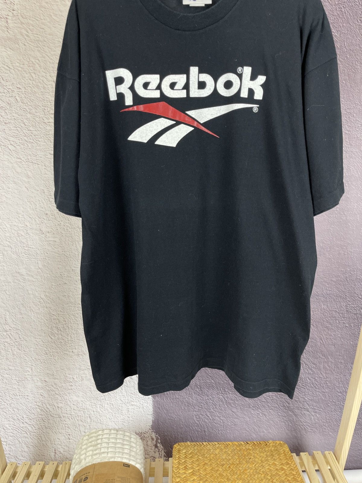 Reebok Reebok vintage 90s made in USA big logo tee shirt Size US XL / EU 56 / 4 - 3 Thumbnail