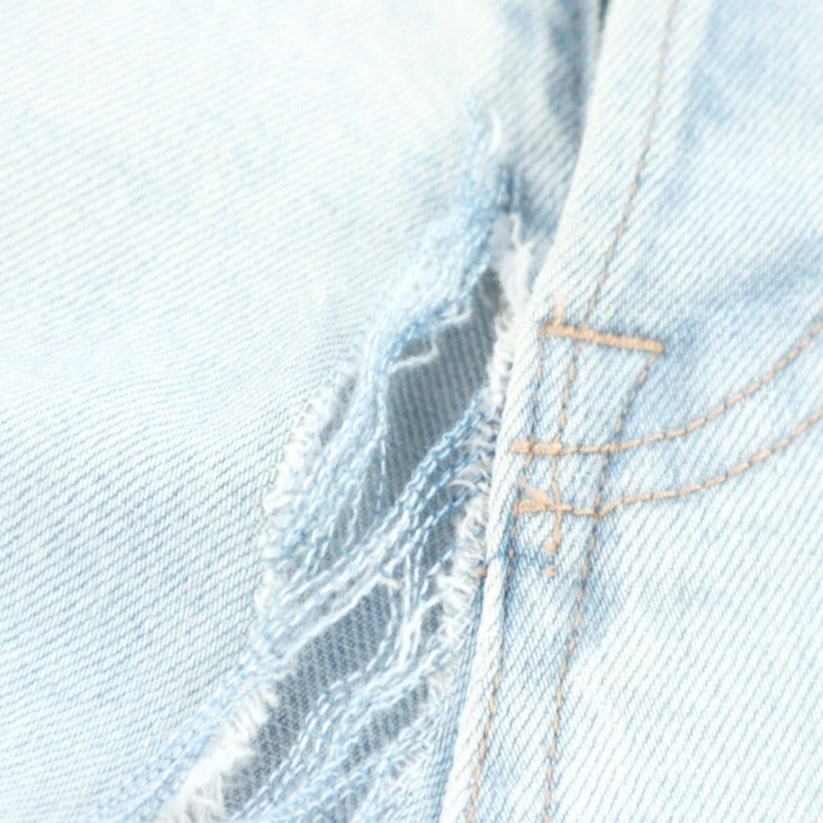 Pistola Pistola Nico HR Mom Distressed Cotton Denim Jeans Pants Blue Women's 24 Jeans Pant Shirt? Size 42" / US 20 - 8 Thumbnail