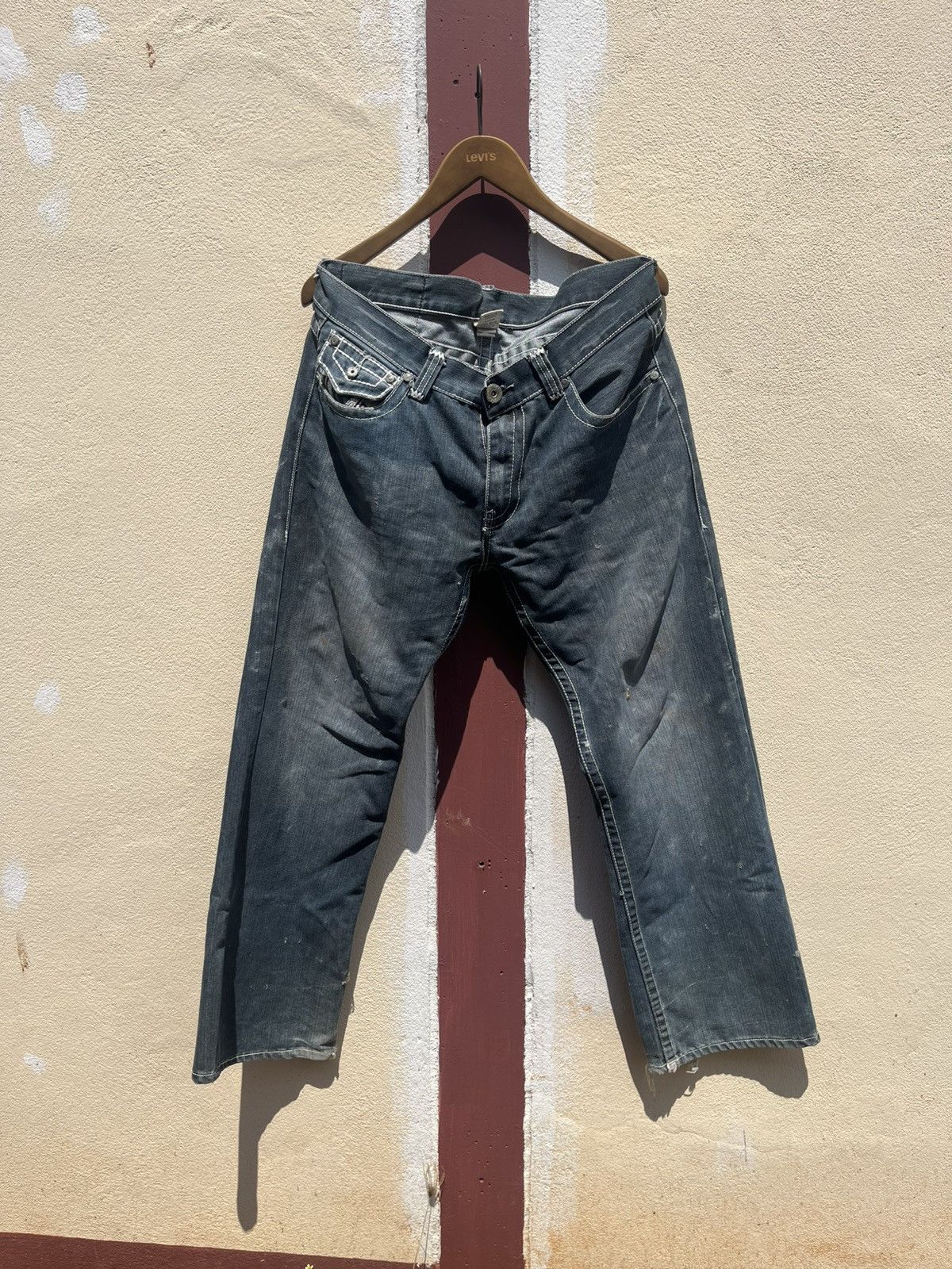 Vintage Thrashed True Religion Baggy Straight – Super T Stitch Size US 36 / EU 52 - 1 Thumbnail
