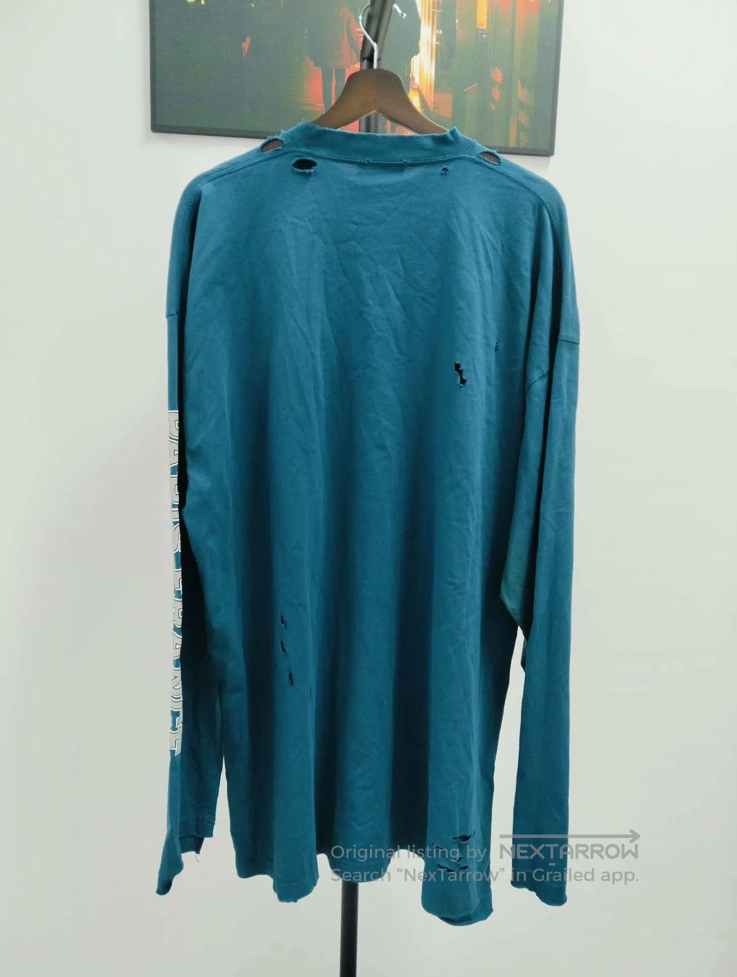 Balenciaga Balenciaga Distressed Lettering Long-Sleeve. Size US L / EU 52-54 / 3 - 2 Thumbnail