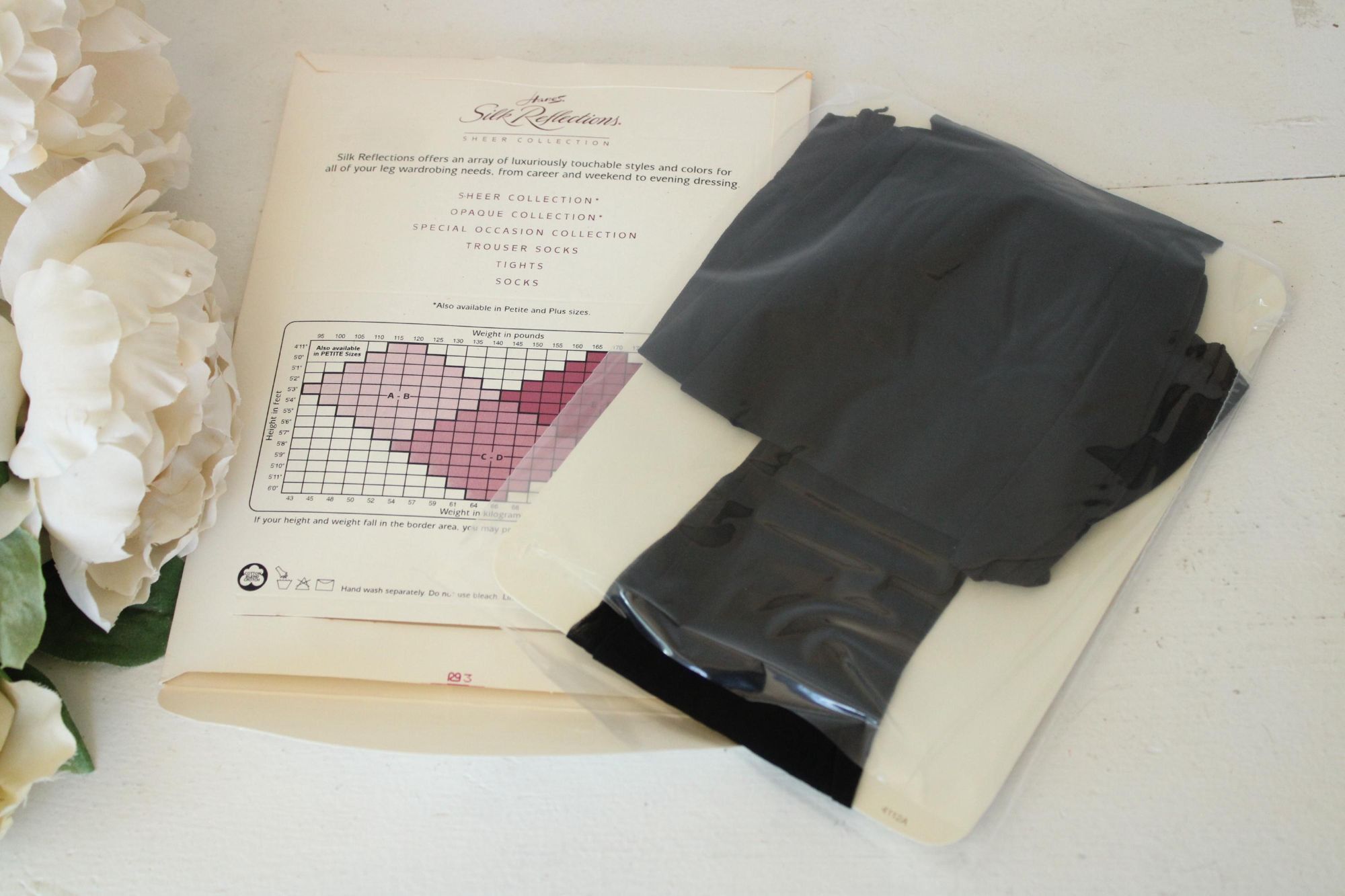 Hanes Vintage 1990s 2000s Pantyhose, New NOS, Hanes Jet Black, Siz Size ONE SIZE - 8 Thumbnail