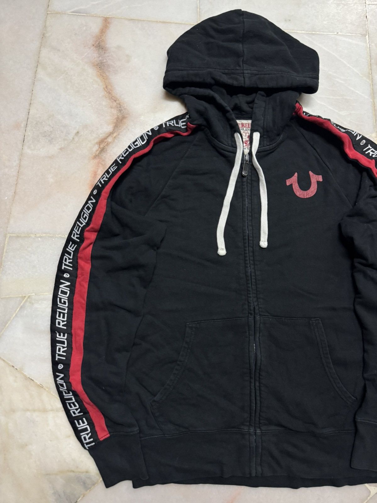 True Religion 💥VINTAGE Y2K TRUE RELIGION SIDETAP HOODIE ZIPPER RARE STYLE Size US S / EU 44-46 / 1 - 4 Thumbnail