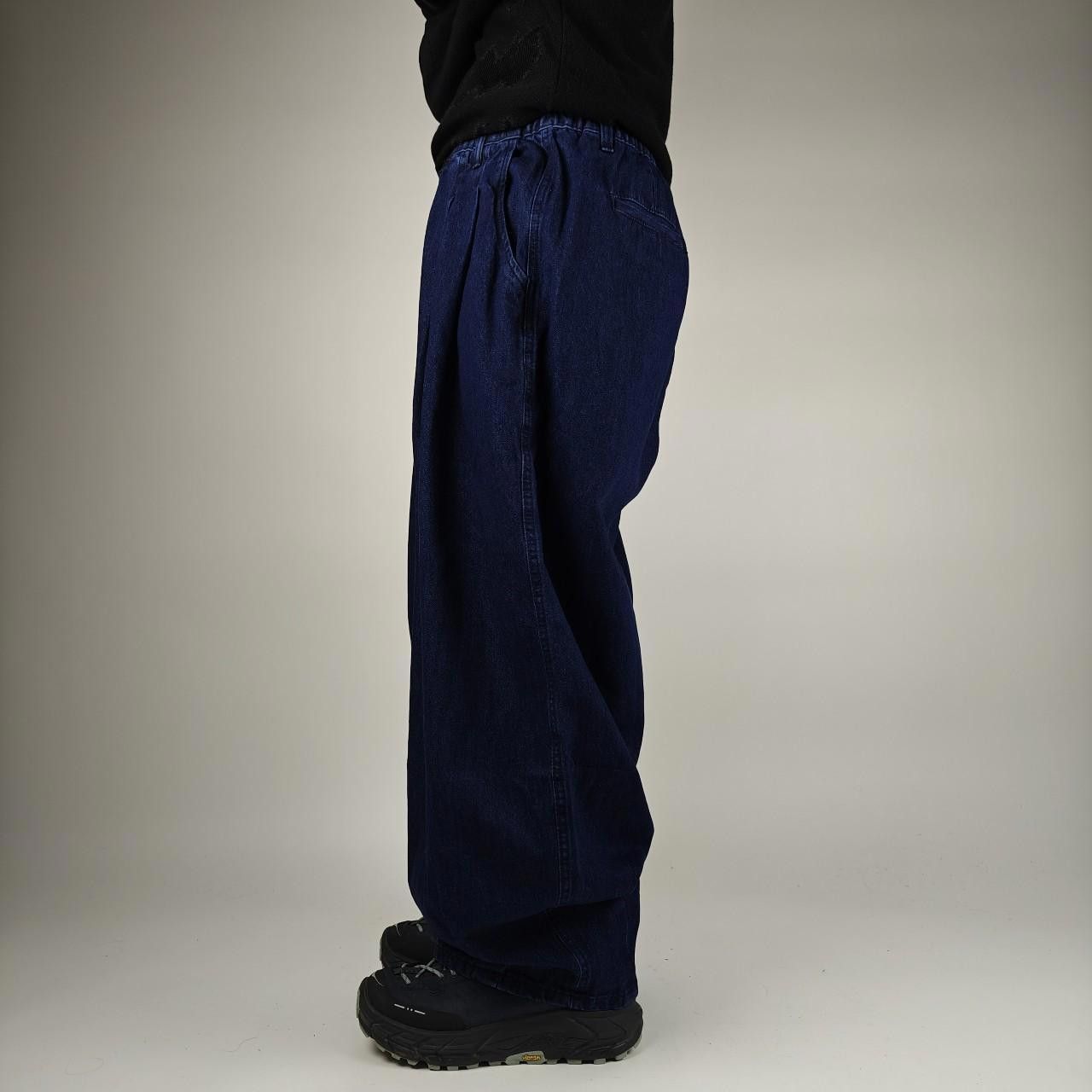 Other Japanese Pleated Denim Wide Leg Balloon Pants Size US 32 / EU 48 - 3 Thumbnail