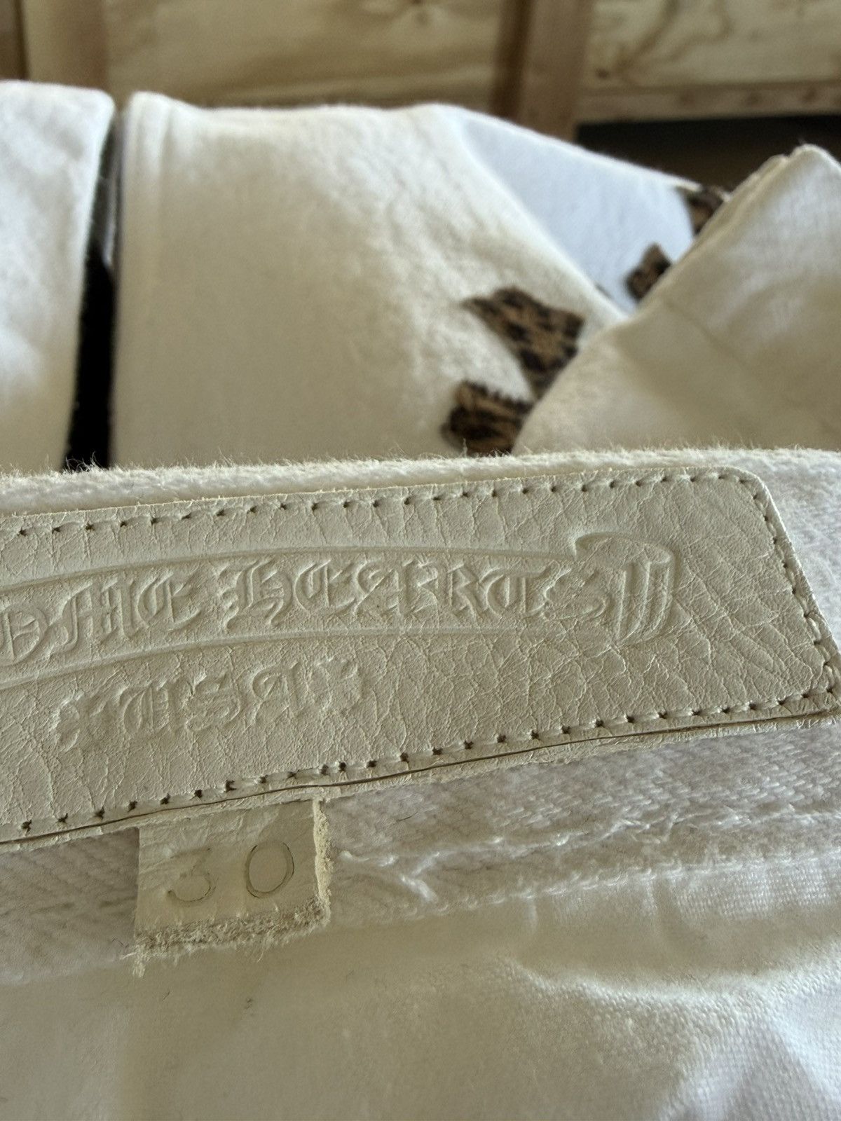 Chrome Hearts Chrome Hearts White & Cheetah Patch 501 Size US 30 / EU 46 - 16 Thumbnail