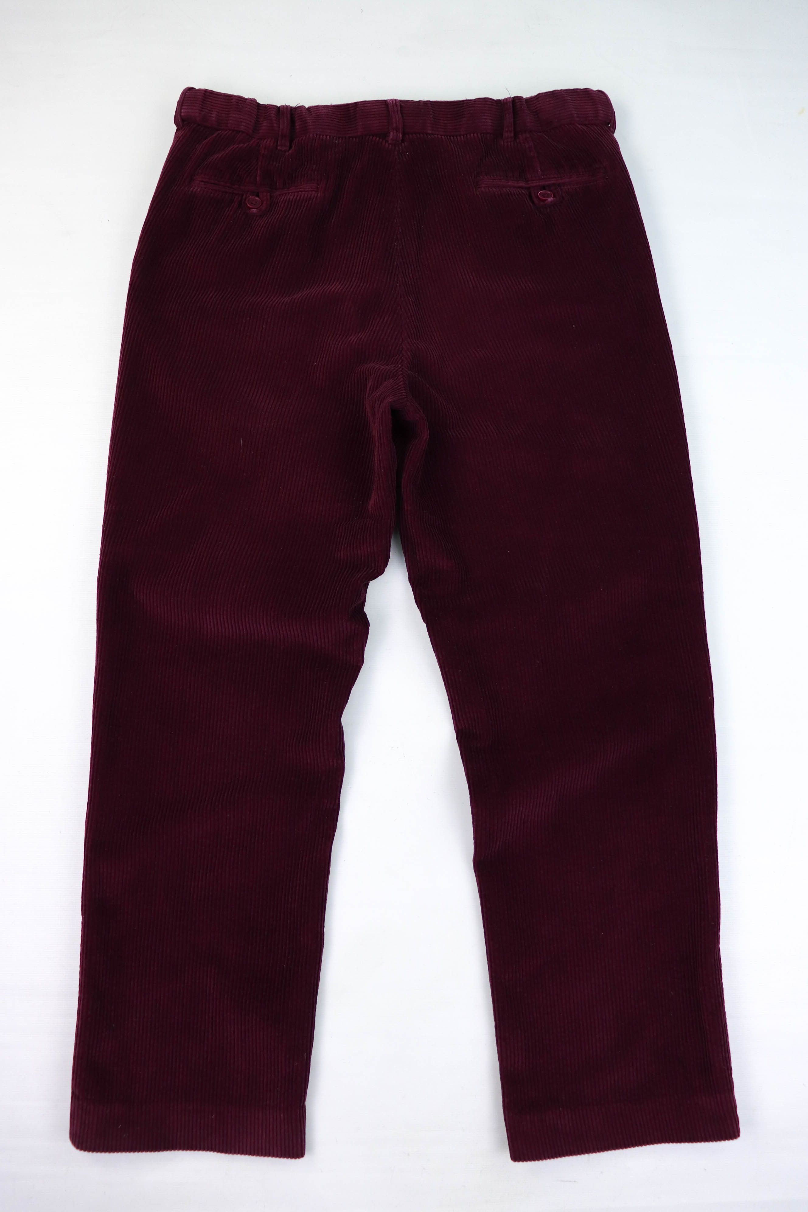 Vintage Peter Christian Gentlemen Outfitters Wine Red Corduroy Pants Size US 32 / EU 48 - 2 Thumbnail