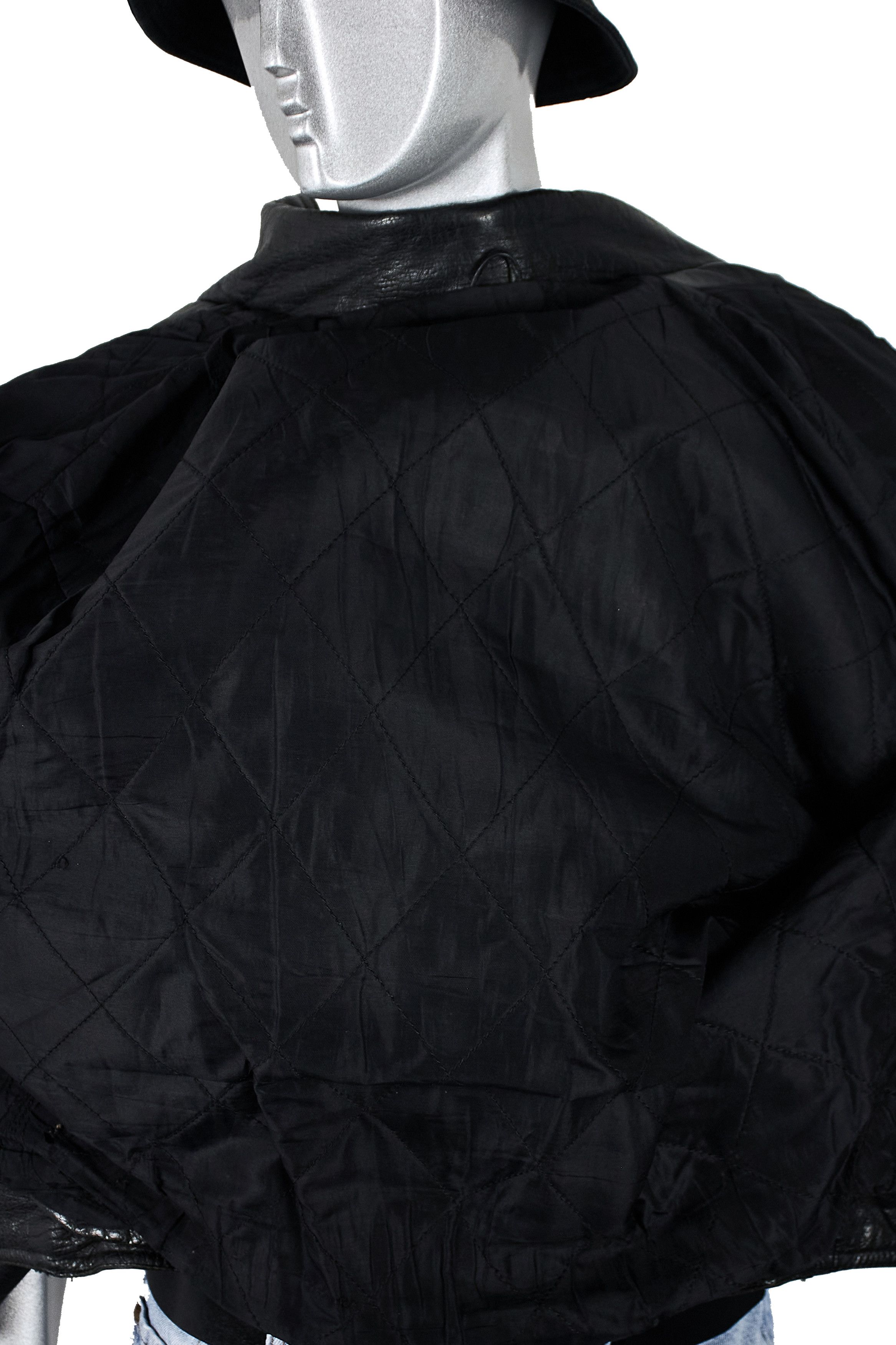 Vintage Vintage 80s Black Leather Motorcycle Biker Jacket Cafe Racer Size US L / EU 52-54 / 3 - 14 Thumbnail