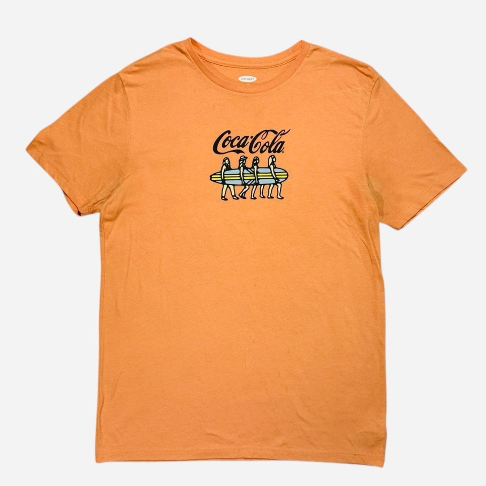 Old Navy Old Navy Coca Cola Orange Graphic T-Shirt Size US M / EU 48-50 / 2 - 1 Thumbnail