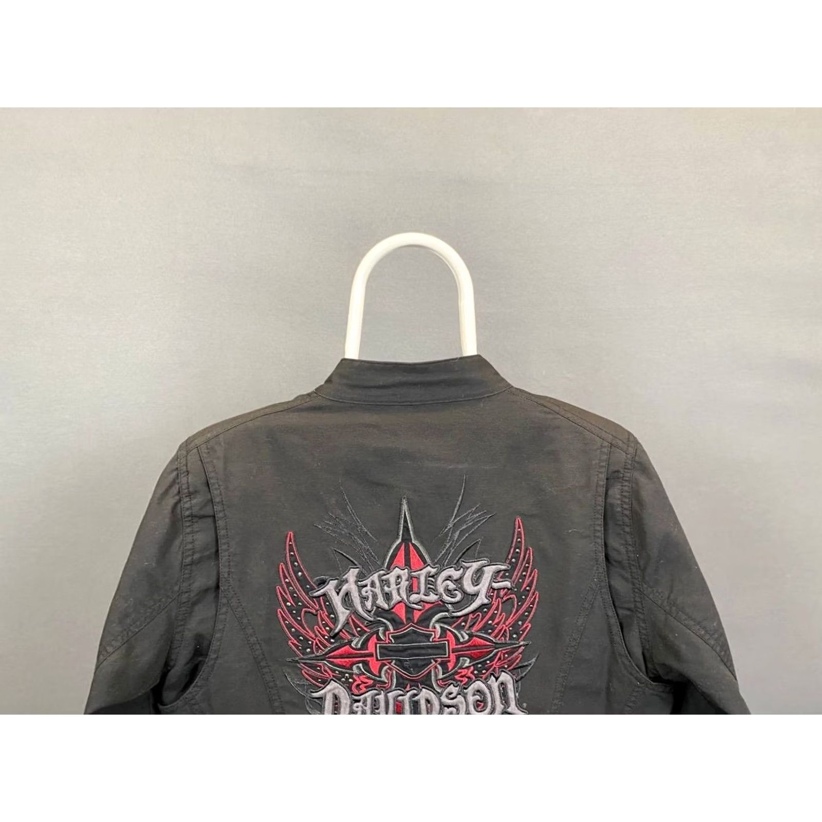 Harley Davidson Harley-Davidson Mens Jacket Black Long Sleeve Full Zip Embroidered Racer Casual Biker Regular Size M Size US M / EU 48-50 / 2 - 6 Thumbnail