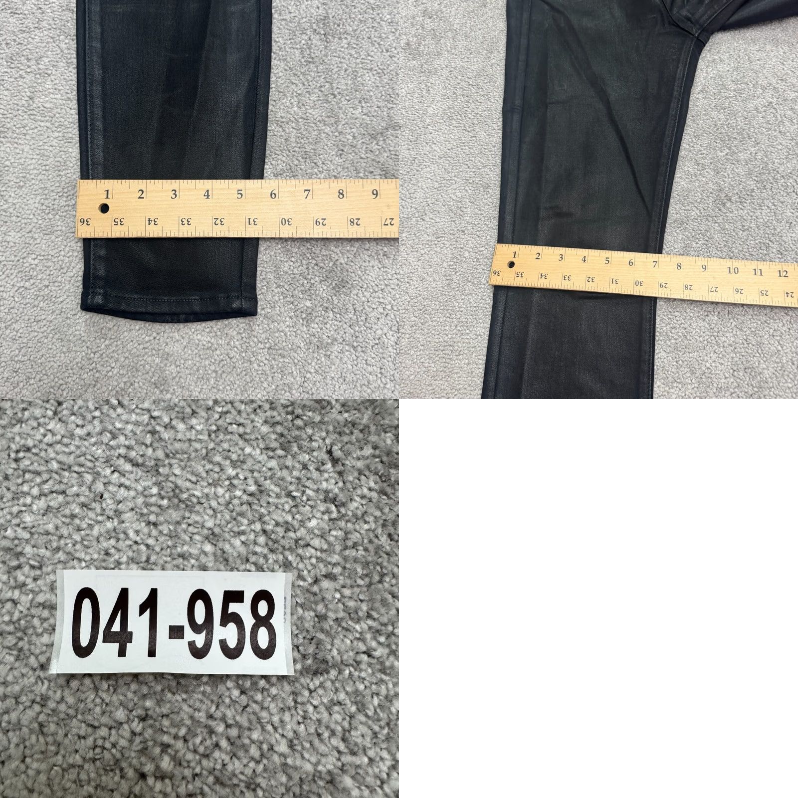 Paige Paige Emmie Ultra Skinny Jeans Womens 30 Black Coated Button Fly Stretch Denim Size 30" / US 8 / IT 44 - 10 Thumbnail