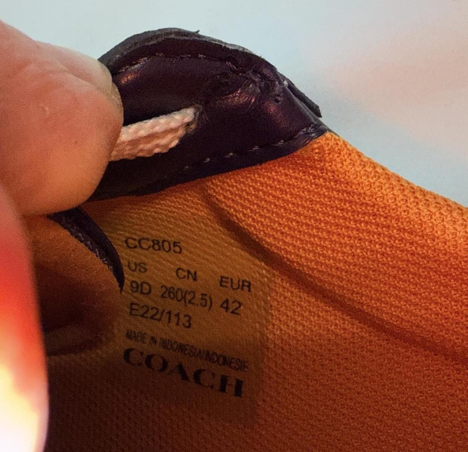 Coach Coach Mens Citysole Court Sneaker Purple/Orange Size 9 Size US 9 / EU 42 - 6 Thumbnail
