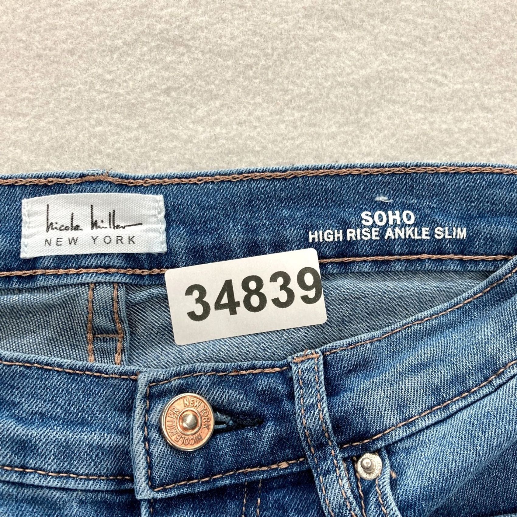 Nicole Miller Nicole Miller Soho Slim Ankle Jeans Women's 4 Blue Stretch Denim High Rise Y2K Size 28" / US 6 / IT 42 - 5 Thumbnail