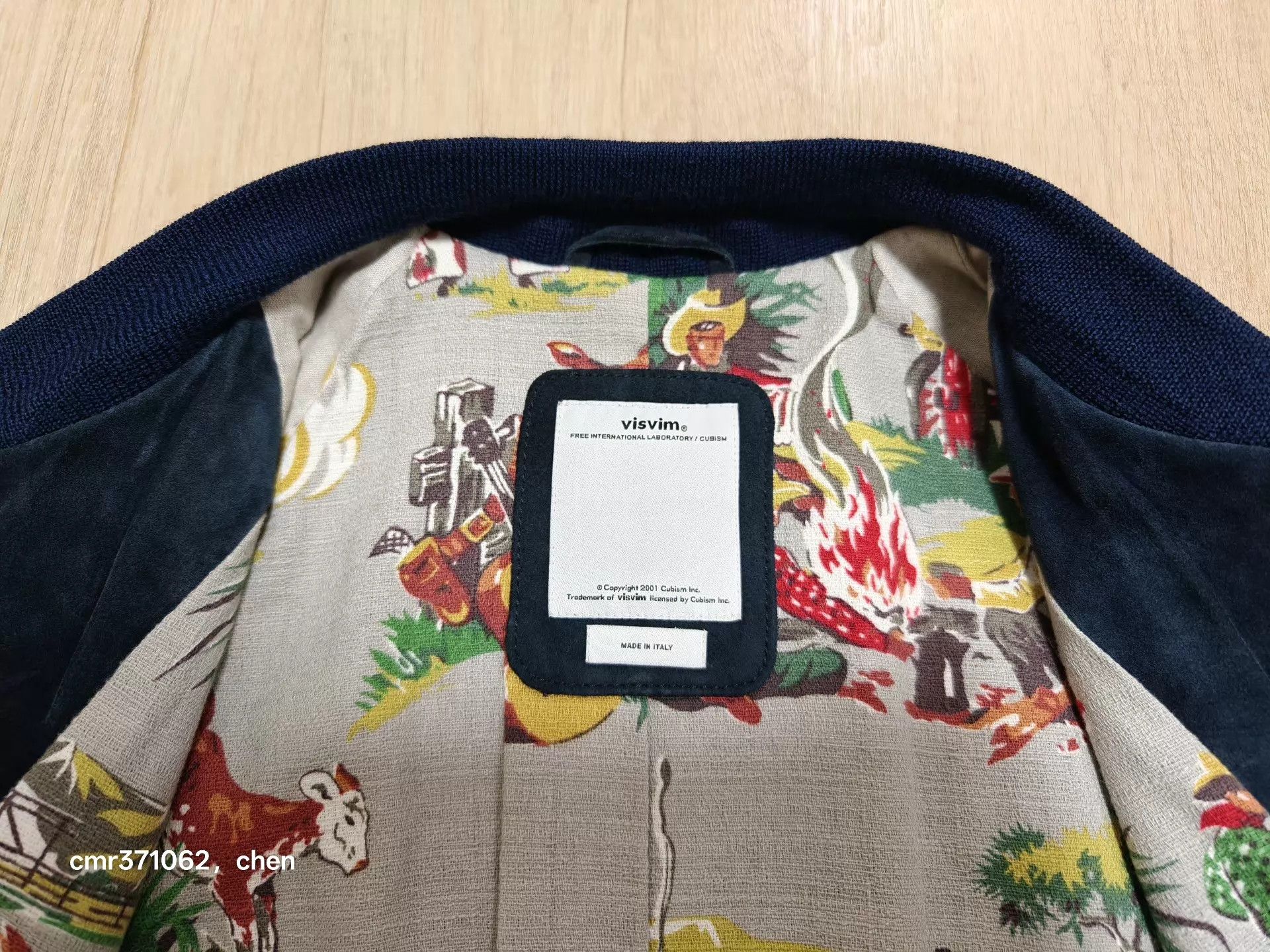 Visvim visvim 14AW Varsity Jkt Navy Sz2 Riri Zip Leather Size US M / EU 48-50 / 2 - 6 Thumbnail