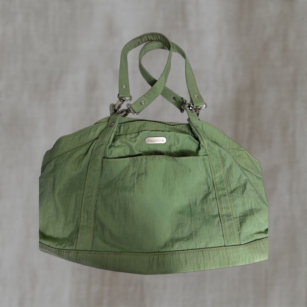Vintage VINTAGE Baggallini Shoulder Bag Green 15x10x3.5 Stains Size ONE SIZE - 1 Thumbnail