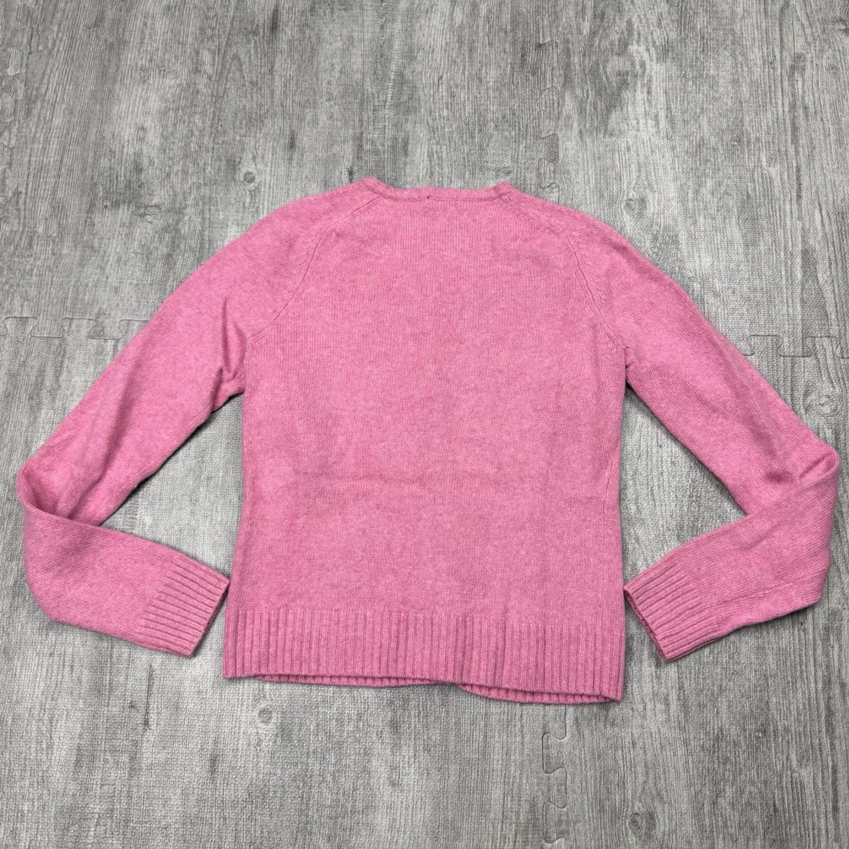 J.Crew VINTAGE J.CREW Pink Cardigan Sweater M Knit Long Sleeve Jewel Button Preppy Womens Size M / US 6-8 / IT 42-44 - 6 Thumbnail