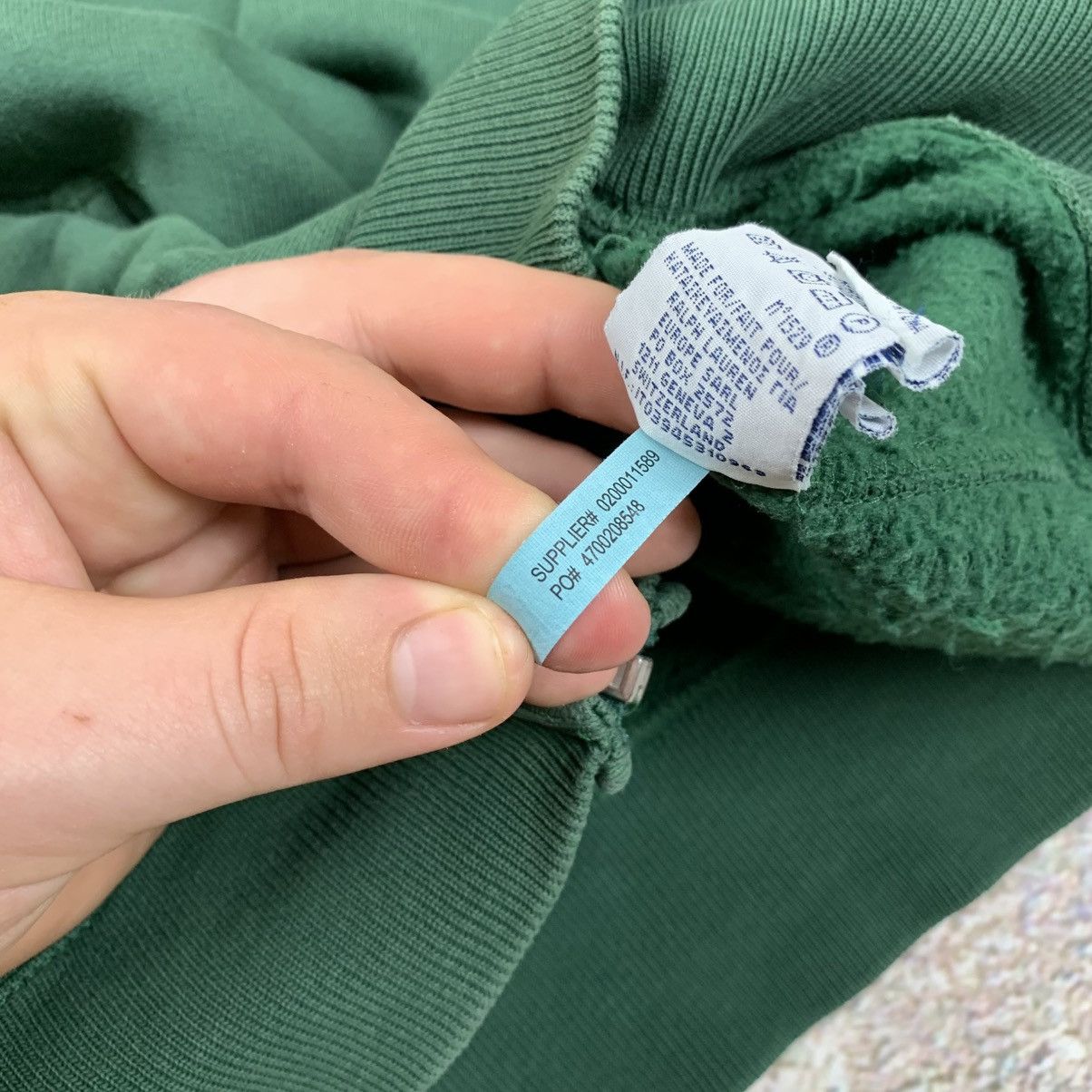 Polo Ralph Lauren Polo Ralph Lauren Green Zip Hoodie Size US XL / EU 56 / 4 - 7 Thumbnail