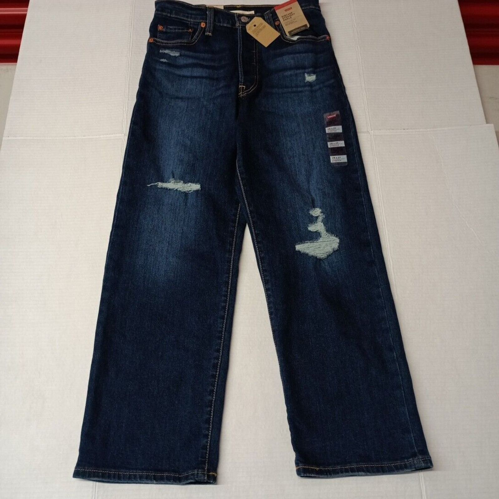Levi's Levi's Ultra High Rise Ribcage Straight Leg Jeans Size 28x27 Size 28" / US 6 / IT 42 - 1 Thumbnail