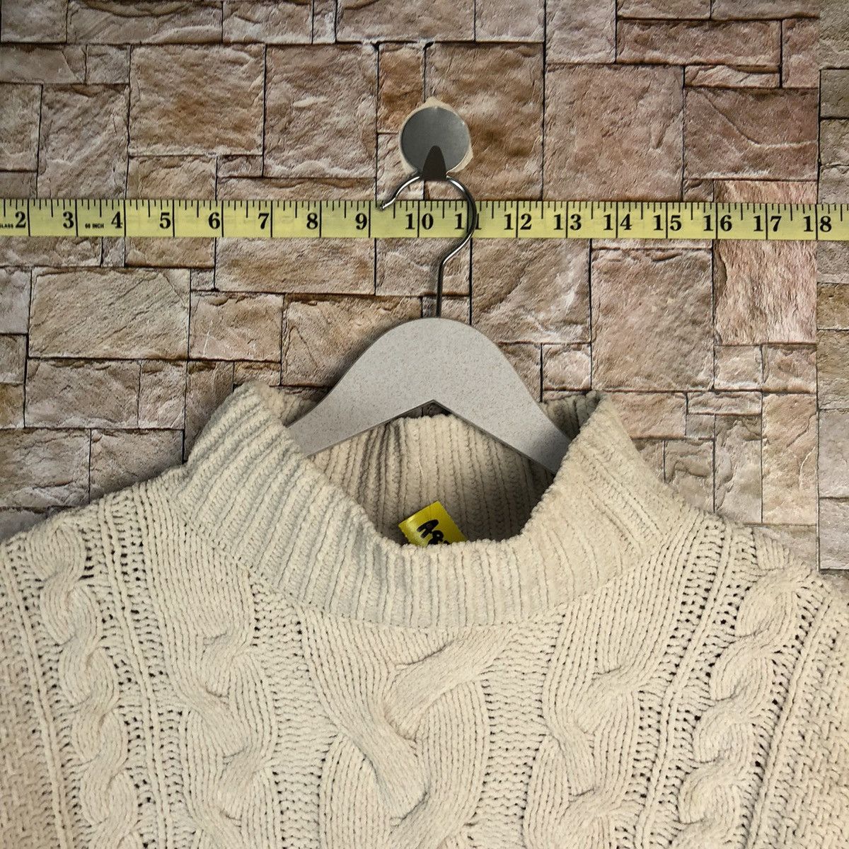 Homespun Knitwear Japan White aran isle cable Knitwear vintage #A871 Size M / US 6-8 / IT 42-44 - 4 Thumbnail