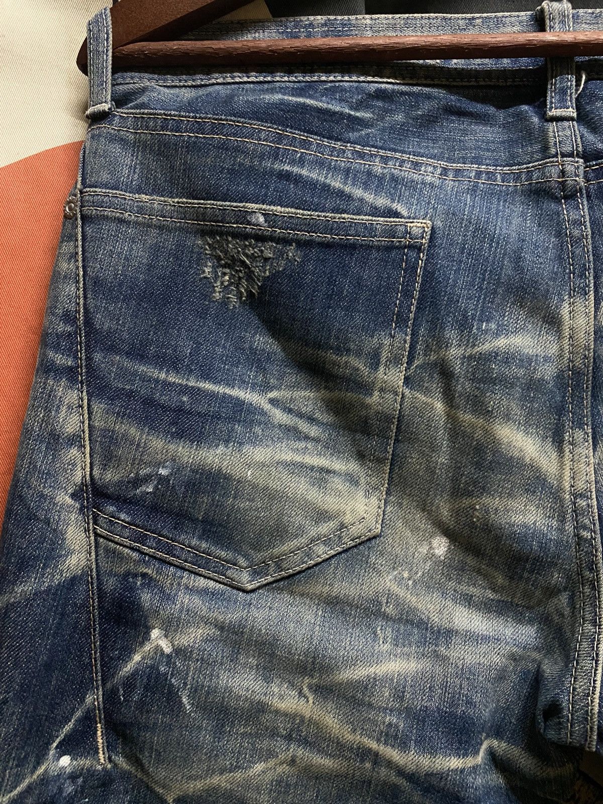 Neil Barrett Black Barret By Neil Barrett Distressed Full Honeycomb Jeans Size US 32 / EU 48 - 6 Thumbnail