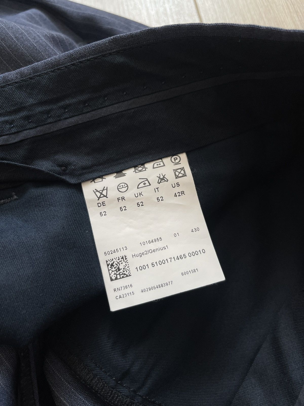 Hugo Boss Hugo boss trousers wool mens classic pants 42R Size 42R - 5 Thumbnail
