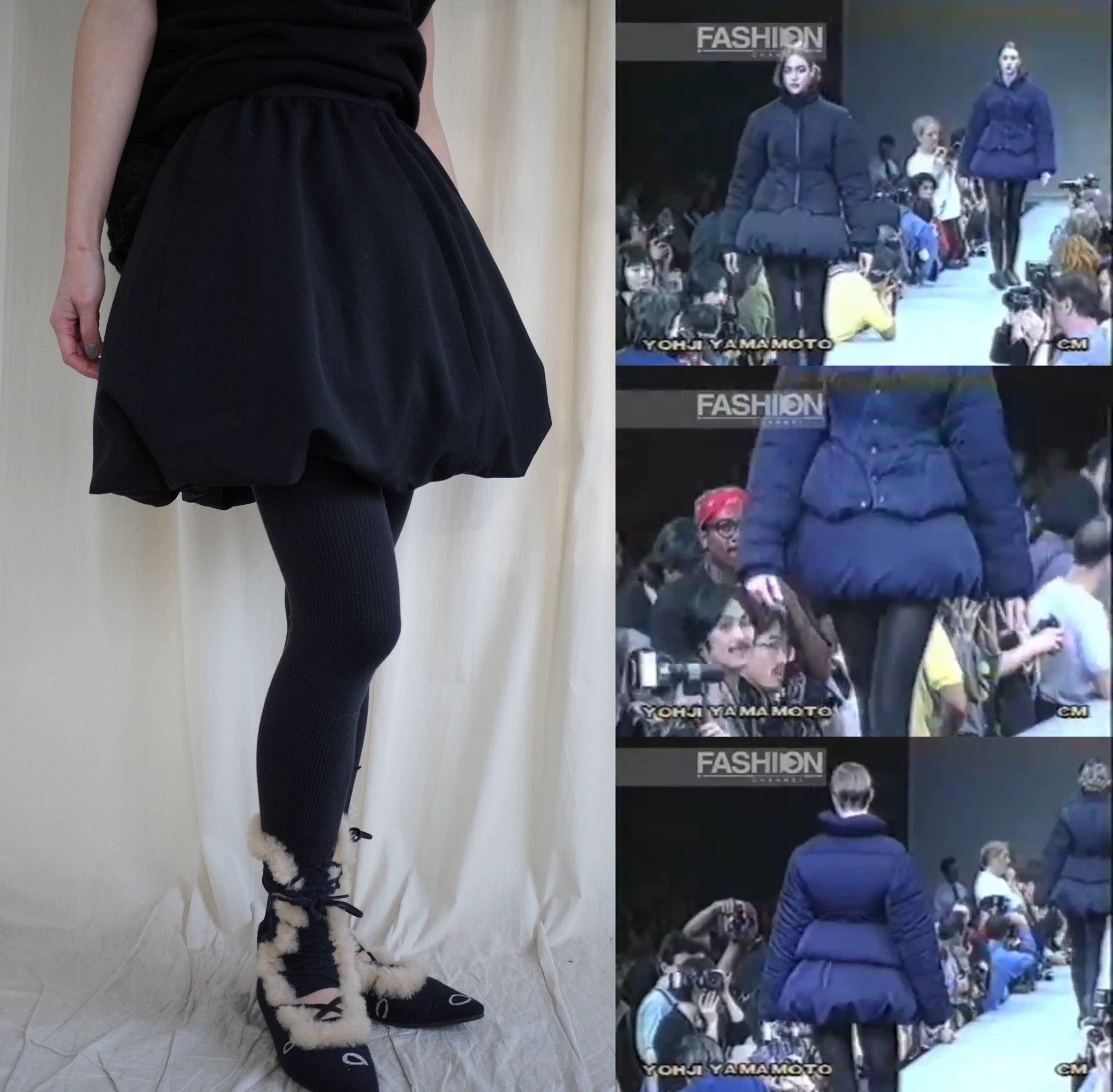 Yohji Yamamoto Yohji Yamamoto 1990AW Padded Short Bubble Skirt 9/10 XS Size 25" / US 0 / IT 36 - 1 Thumbnail