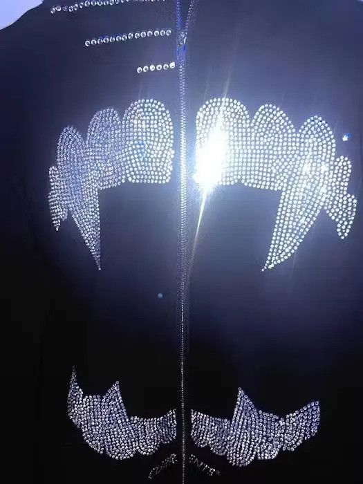 Japanese Brand × Vintage Rhinestone Teeth Full Zip y2k Hoodie Size US L / EU 52-54 / 3 - 3 Thumbnail