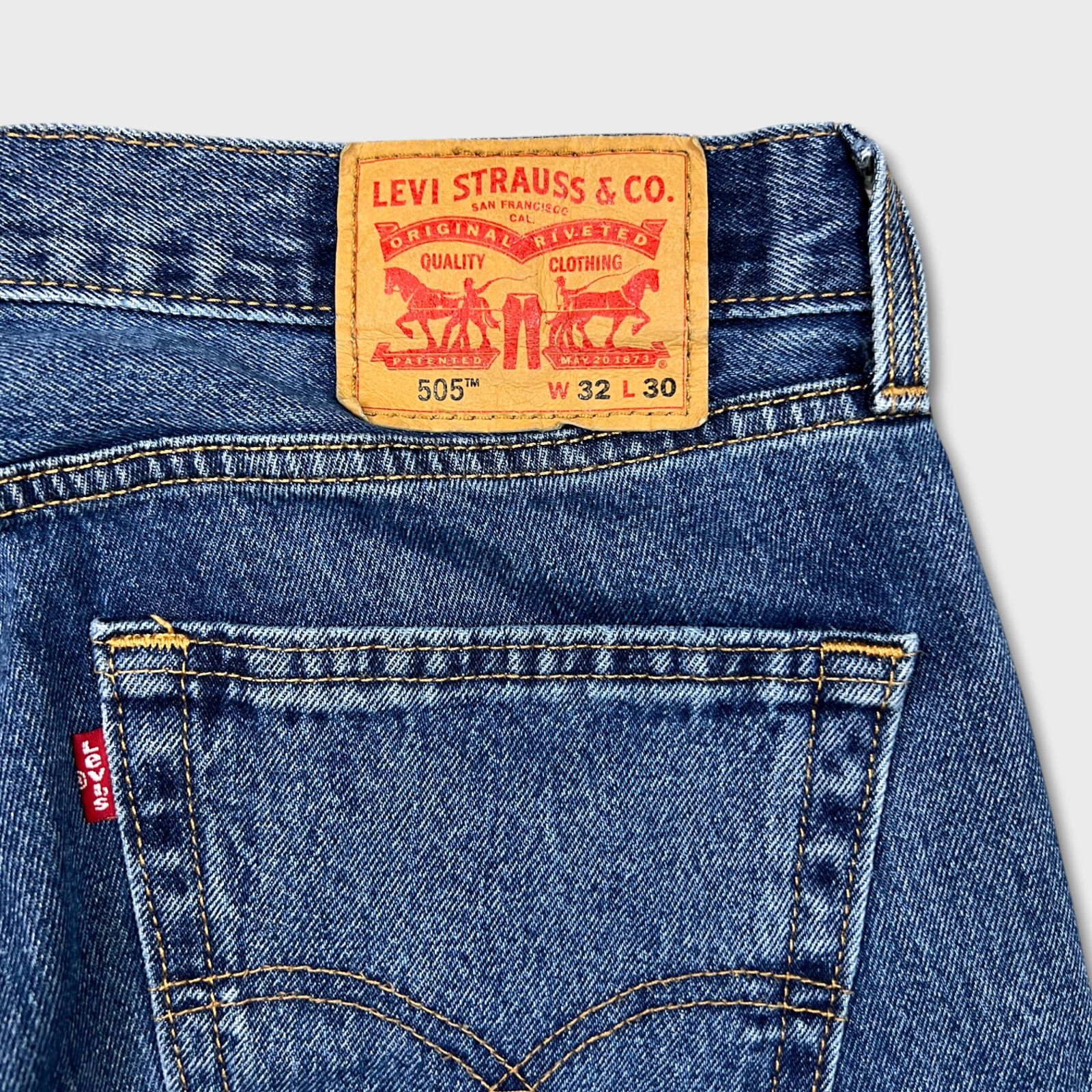 Levi's × Vintage Levi's 505 Jeans 32x30 Original Straight Leg Denim Pants Size US 32 / EU 48 - 8 Thumbnail
