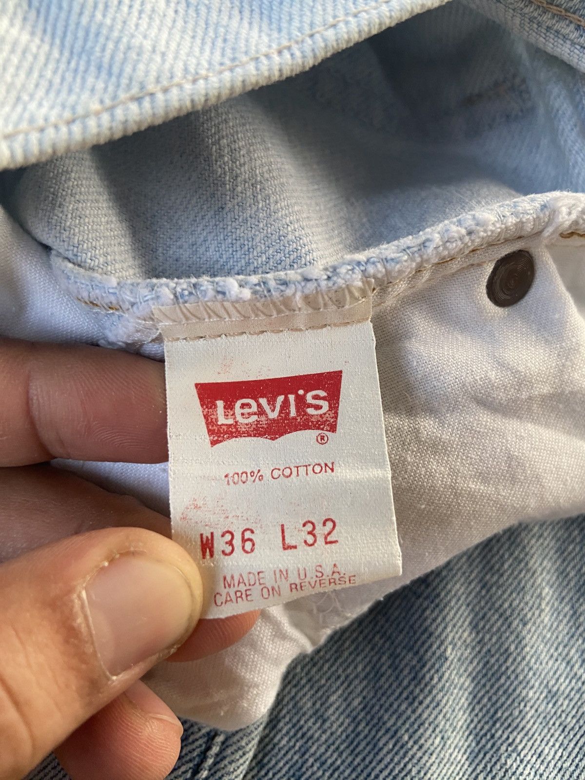 Levi's Vintage Levi’s 550 Orange Tab Made In USA Denim Pant Size US 36 / EU 52 - 8 Thumbnail