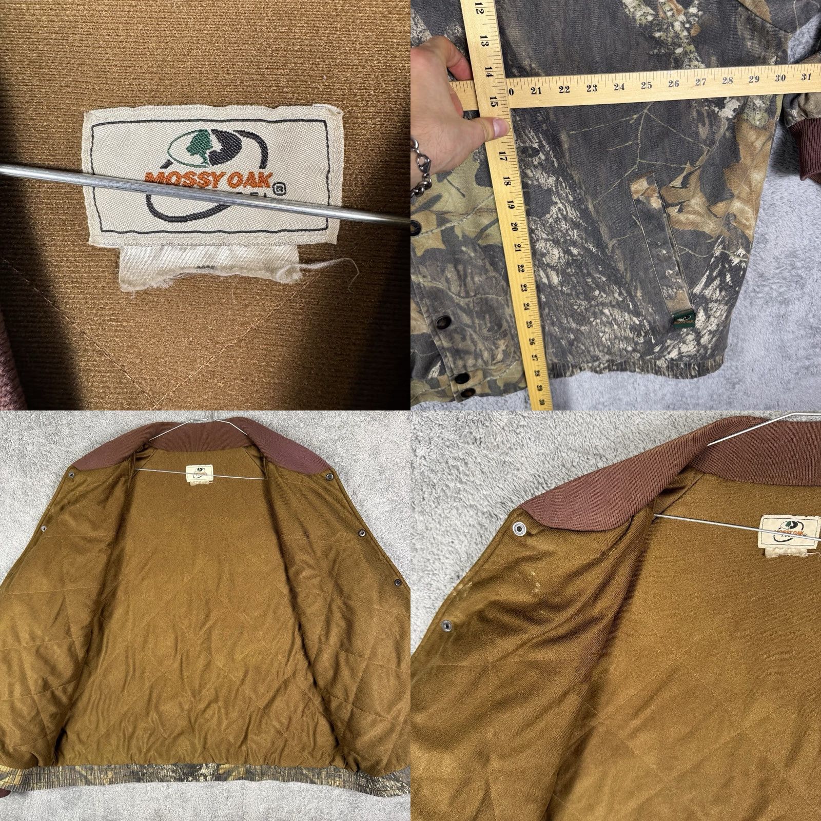 Vintage VINTAGE Mossy Oak Jacket Mens 3XL Camo Bomber USA Quilted 90s Chore Hunt Canvas Size US XXL / EU 58 / 5 - 8 Thumbnail