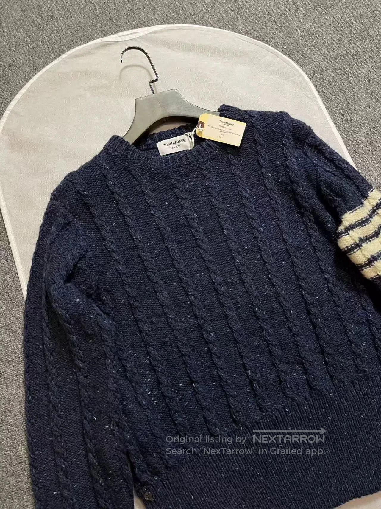 Thom Browne Thom Browne Navy Knit Sweater Men's. Size US XS / EU 42 / 0 - 7 Thumbnail