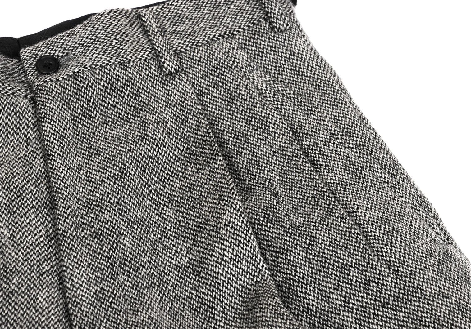 Yohji Yamamoto Yohji Yamamoto Mixed Wool Two-Tuck Pants Size US 34 / EU 50 - 6 Thumbnail