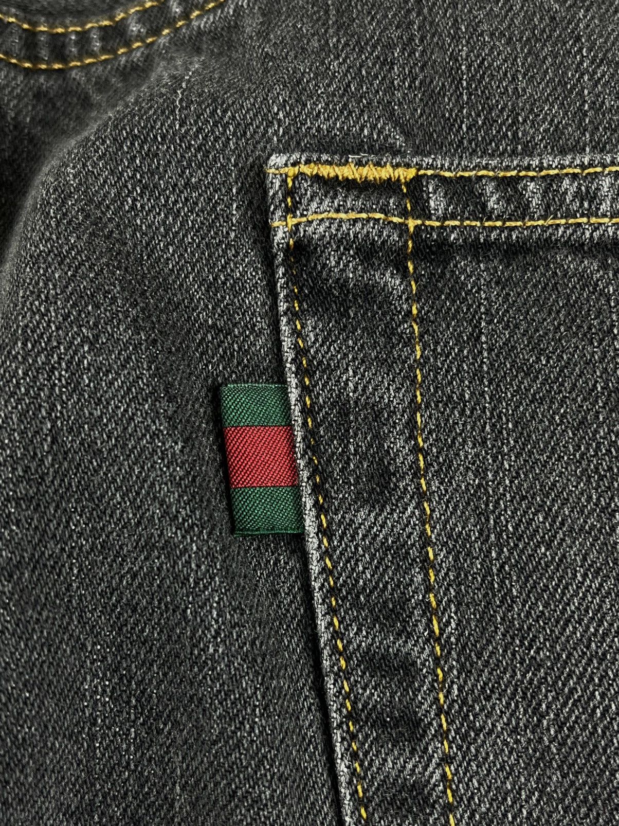 Gucci Gucci Tom Ford Vintage Gray Raw Hem Bootcut Denim Jeans Size US 36 / EU 52 - 6 Thumbnail