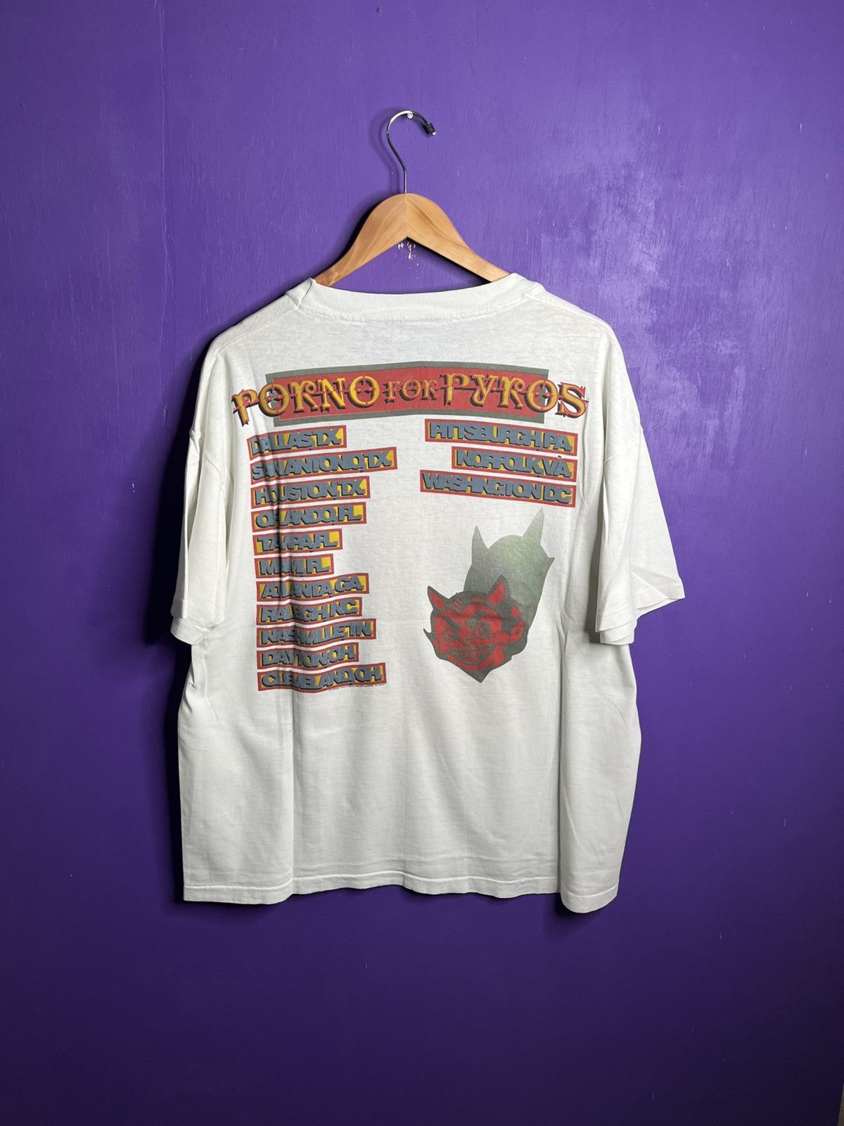 Band Tees Vintage 1993 Porno for pyros band tour t-shirt Size US XL / EU 56 / 4 - 2 Thumbnail