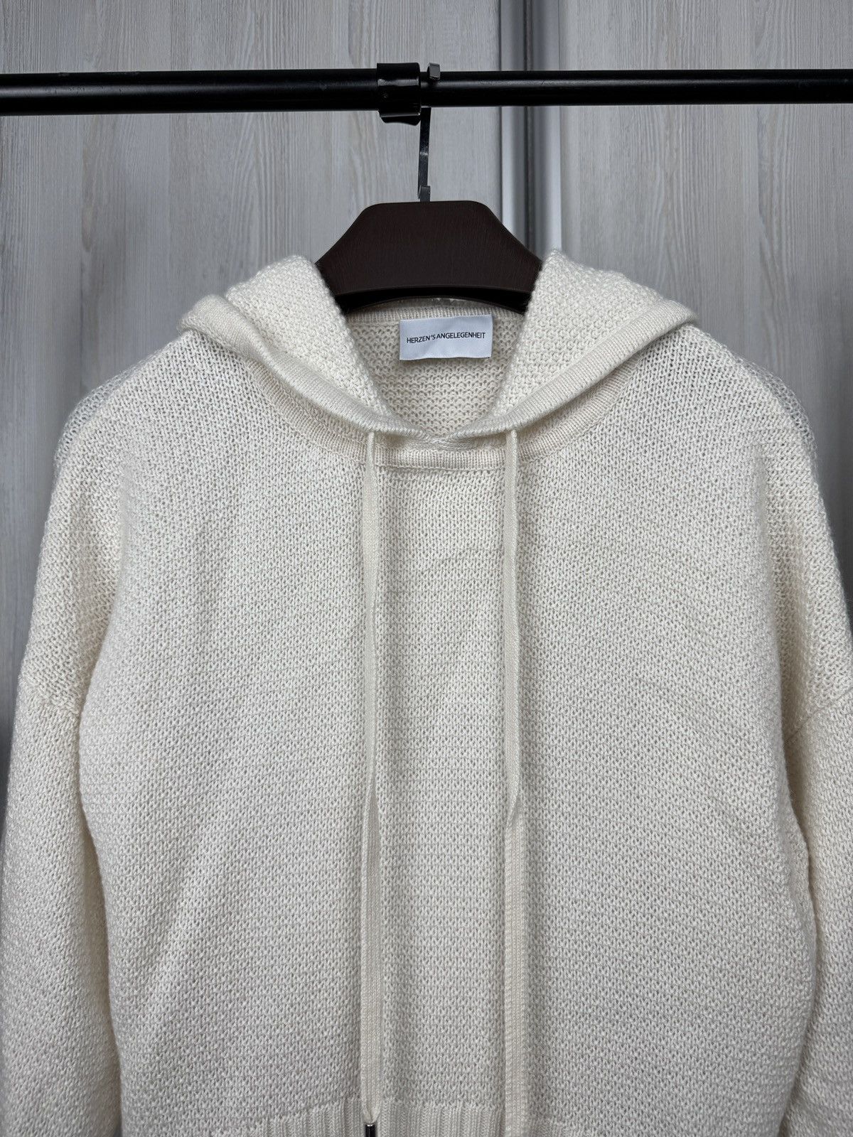 Designer herzen's angelegenheit wool cashmere oversize knitted hoodie Size XS / US 0-2 / IT 36-38 - 3 Thumbnail