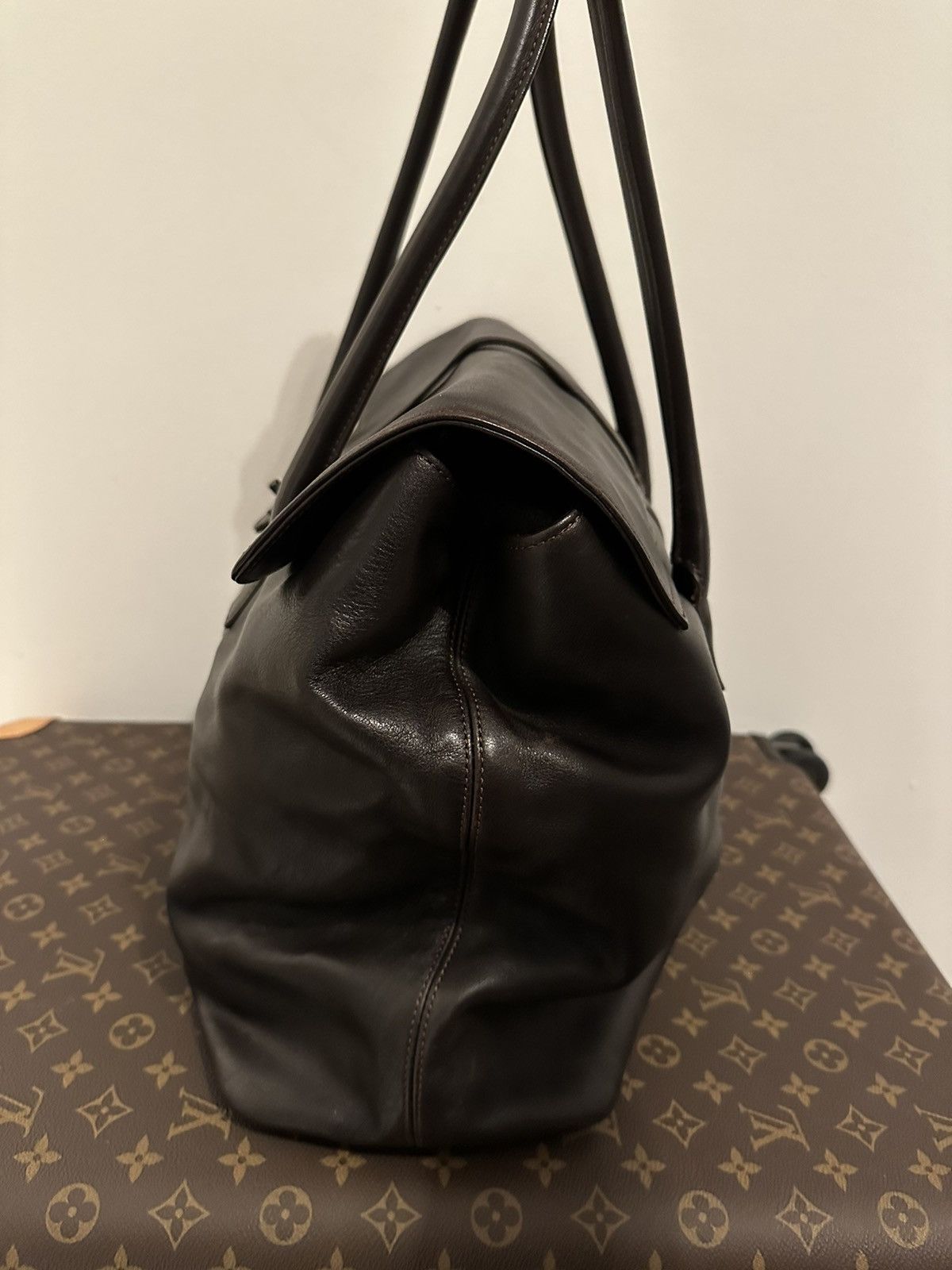 Chanel × Vintage Vintage Chanel Travel Bag in Dark Bordeaux Leather 1999 RARE Size ONE SIZE - 5 Thumbnail