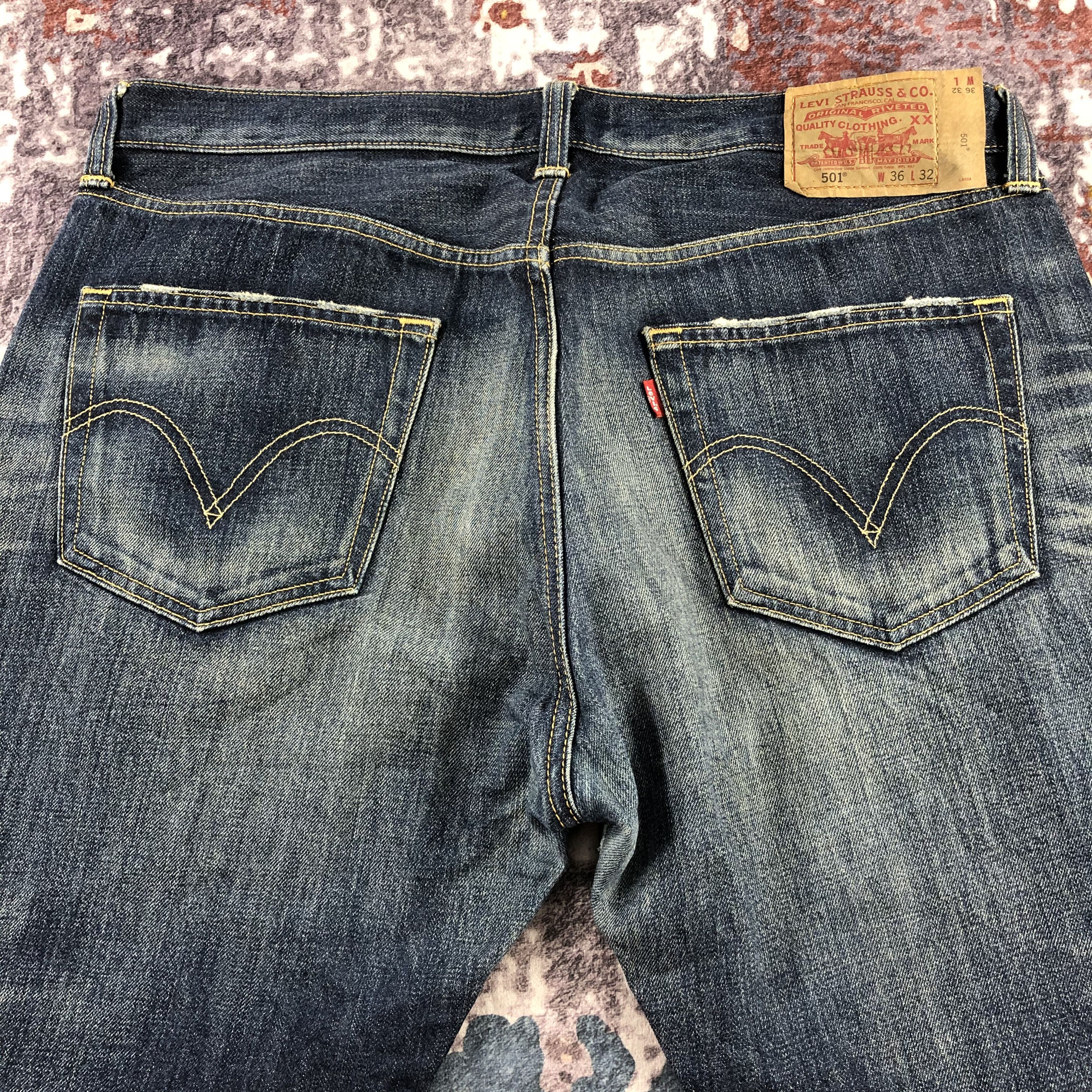 Levi's × Vintage Vintage Blue Wash Levis 501 Jeans-JM2919 Size US 39 - 7 Thumbnail