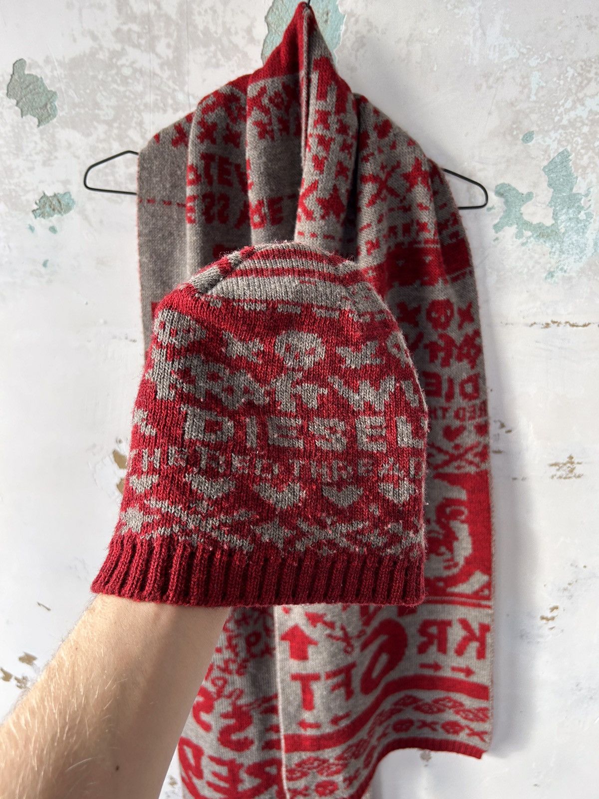 Diesel VINTAGE DIESEL Y2K SCARF HAT Size ONE SIZE - 5 Thumbnail