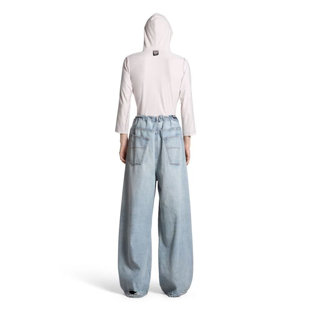 Balenciaga o1srvl11e0526 Oversized Baggy Pants in Blue Size US 32 / EU 48 - 4 Thumbnail
