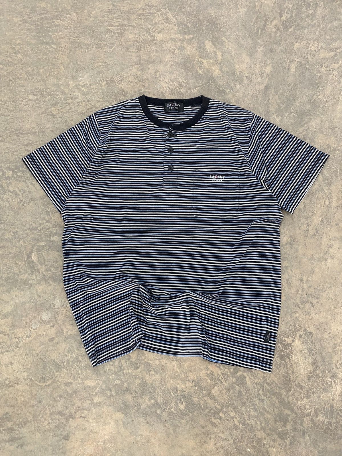 Yohji Yamamoto Yohji Yamamoto Striped Tee Sacsny Y’saccs Ys Size US L / EU 52-54 / 3 - 1 Thumbnail