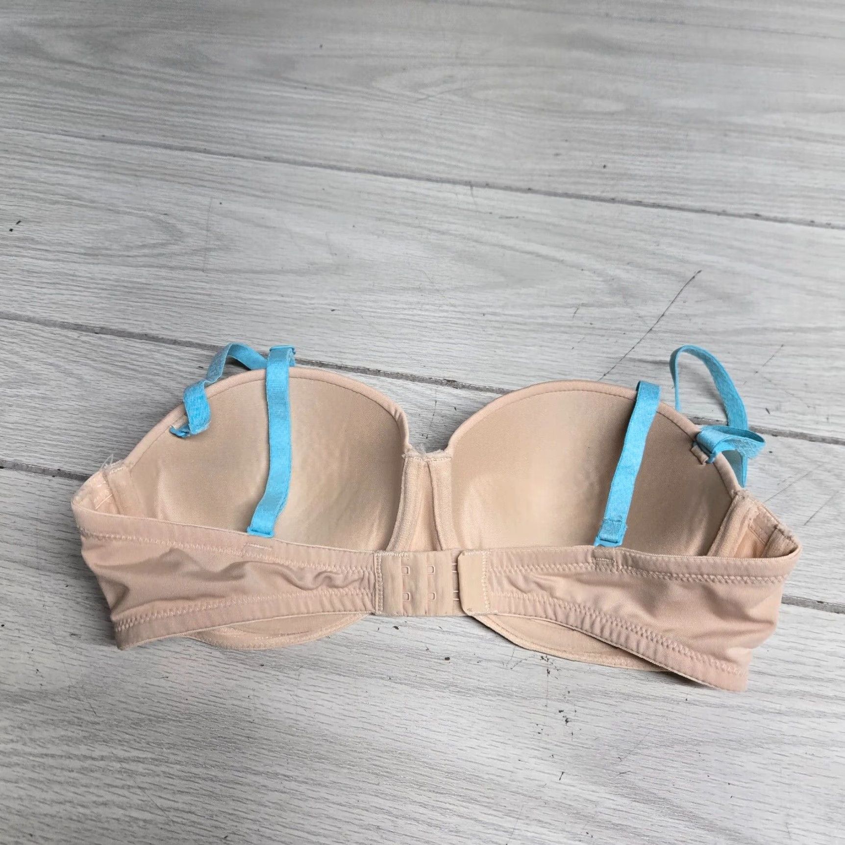 Fruit Of The Loom VINTAGE Fruit of the Loom Women's Push Up Bra Size 36B Opaque Lace Bow Padded Adjustable Beige Size ONE SIZE - 2 Thumbnail